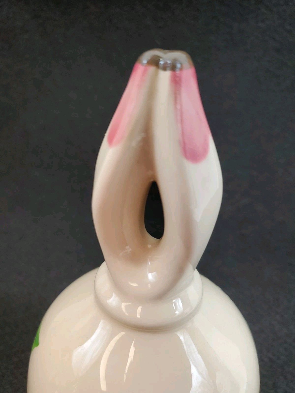 VTG Franciscan Desert Rose Porc. Dinner Bell Stamped Flying F 6” Granny Cottage
