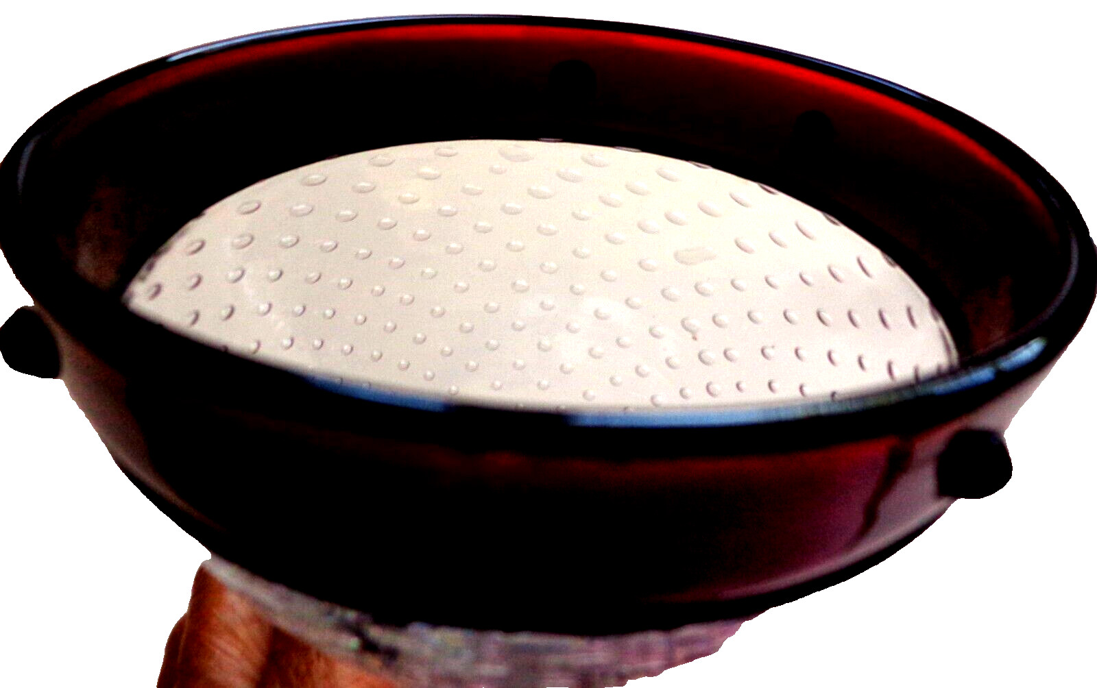 ANTIQUE SAINT-LOUIS ART DECO GLASS SIGNED FOOTD BOWL PAUL NICHOLAS C193Os FRANCE