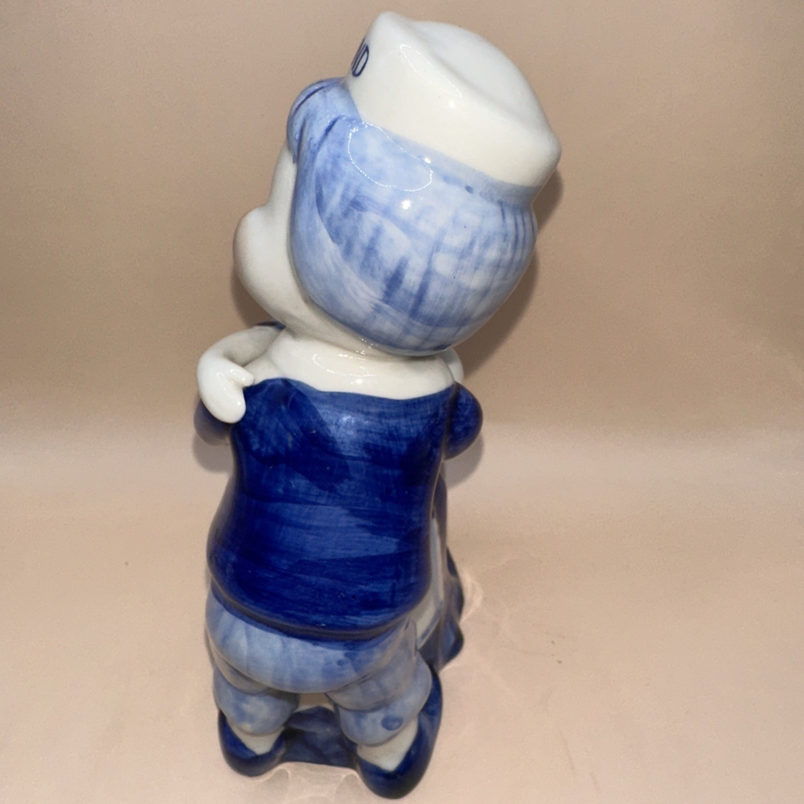 1950’S DELFTWARE HOLLAND 7.5″ FIGURINE HUGGING BOY AND GIRL