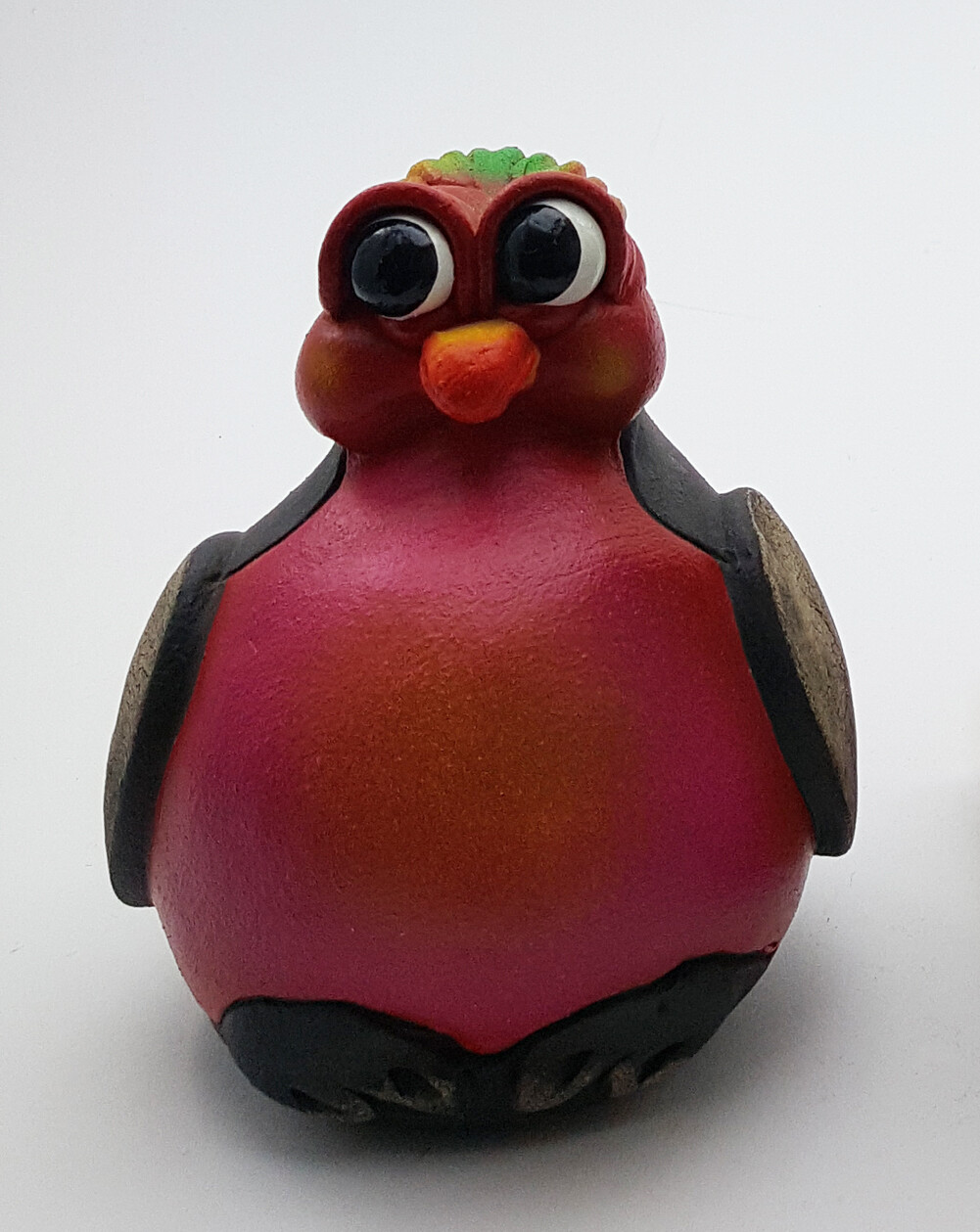 Storybook Fairy Tale Pottery Bird Sculpture Figurine