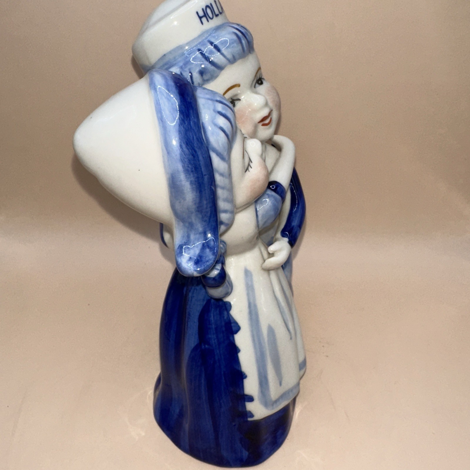 1950’S DELFTWARE HOLLAND 7.5″ FIGURINE HUGGING BOY AND GIRL
