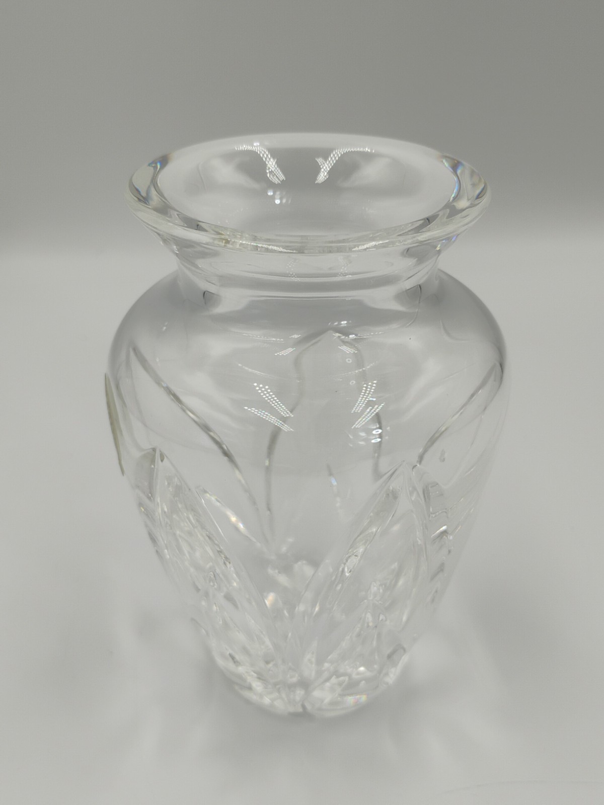 Waterford Posey Attendant Crystal Vase 4.5”T 3”W 2.25”Diam Top Friendship Arch