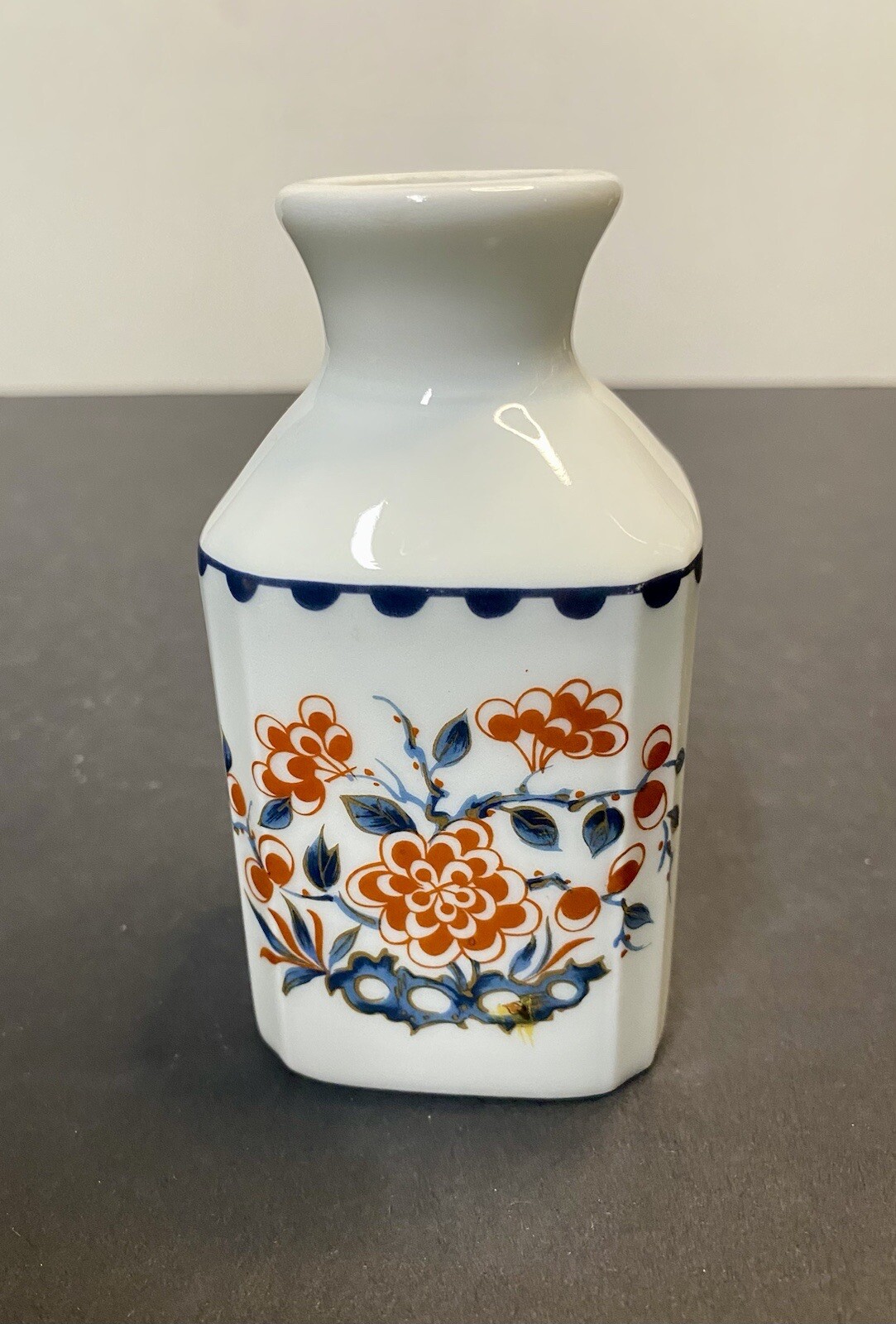 Vintage Porcelaine de Paris France Porcelain Floral 4″ White Mini Bud Vase