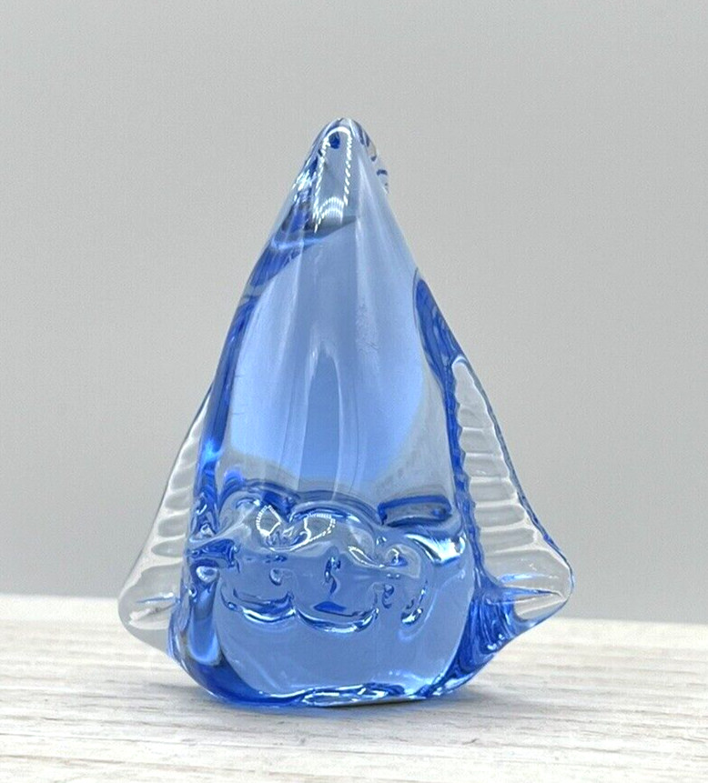 Blue Glass Penguin United States Commemorative Fine Arts Gallery 3″