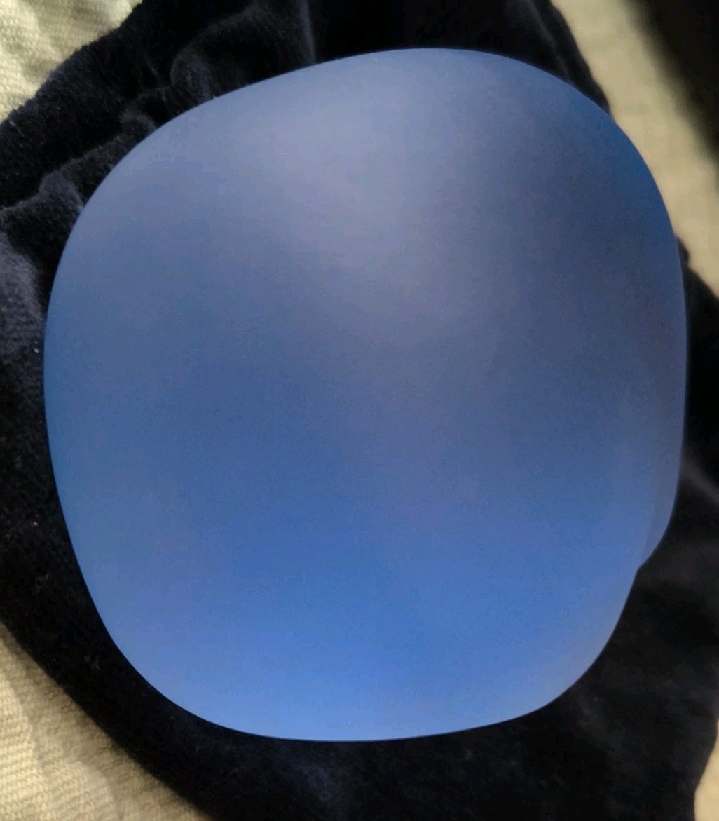 Kosta Boda Bertil Vallien Brains Karolina Blue Frosted Sweden Glass Sculpture