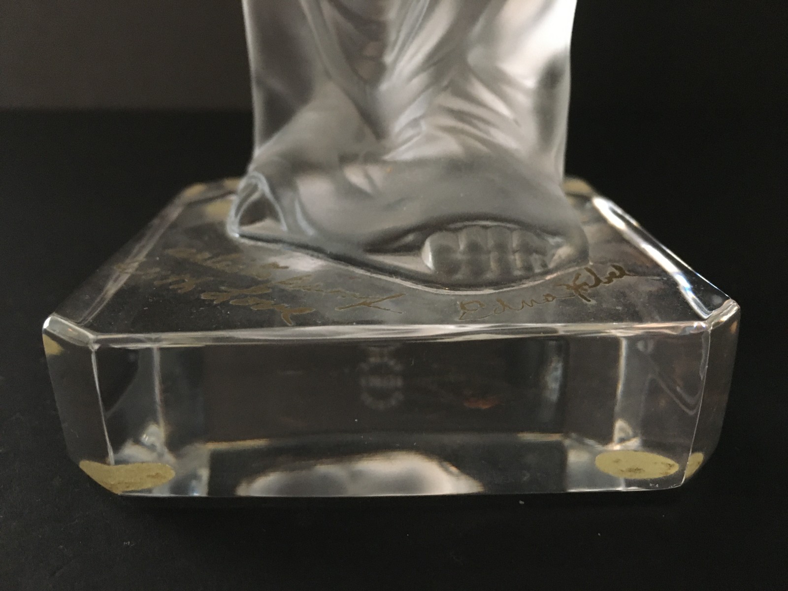 Vintage Cristal de Sevres Hibel Statue Mother and Child Signed Artist Proof