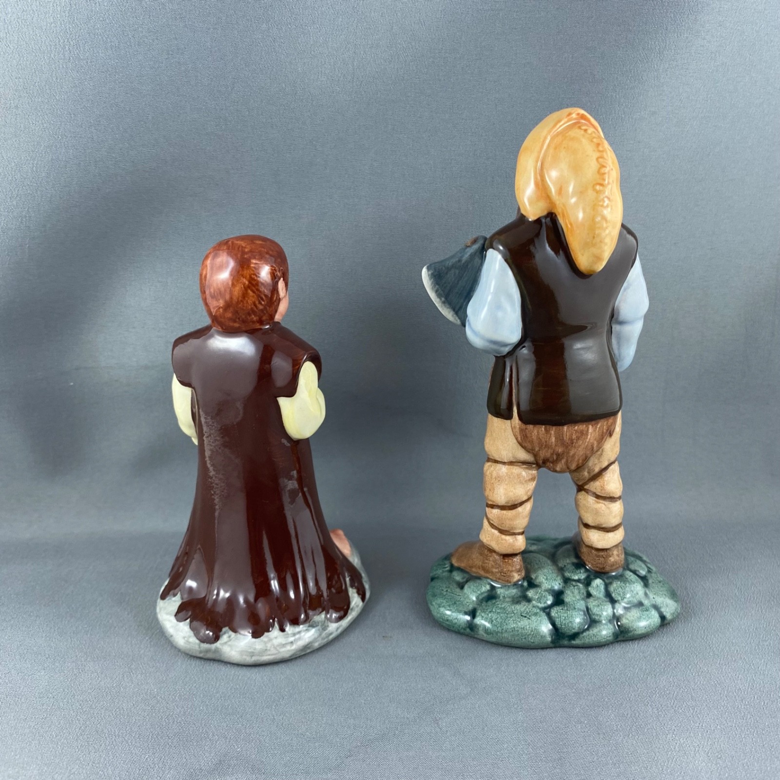 Royal Doulton Figurines, Lord of the Rings, Gimli and Bilbo, 5.5” and 4.5”