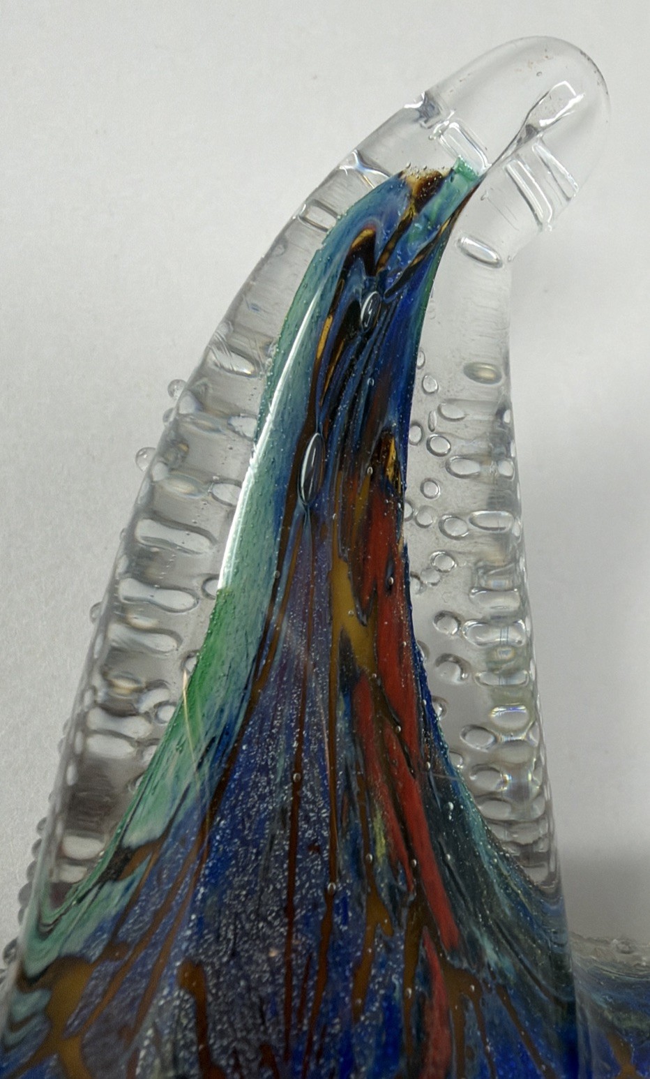 Starfish Paperweight Multi-colored Art Glass 7.75” Murano Style