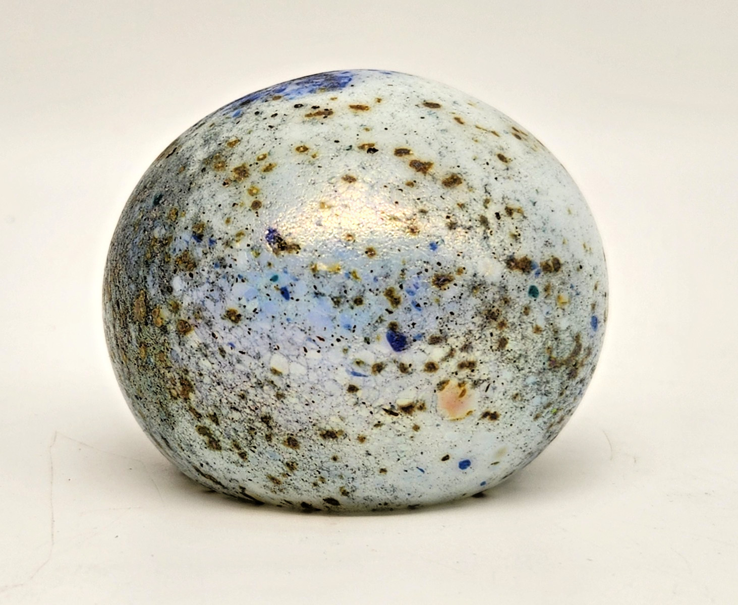 Rare Lotton Art Glass Studio Paperweight Signed 2005