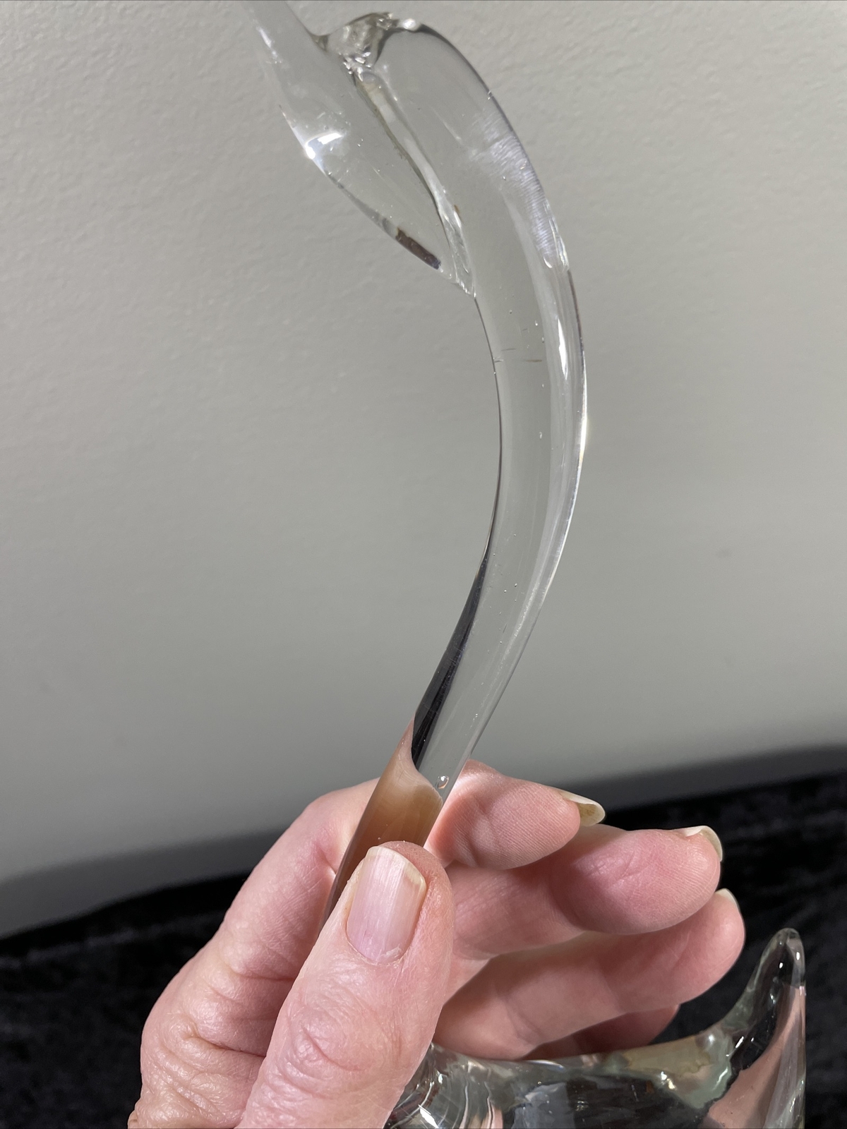 ACC Vintage Handmade Lead Crystal Swan Figurine