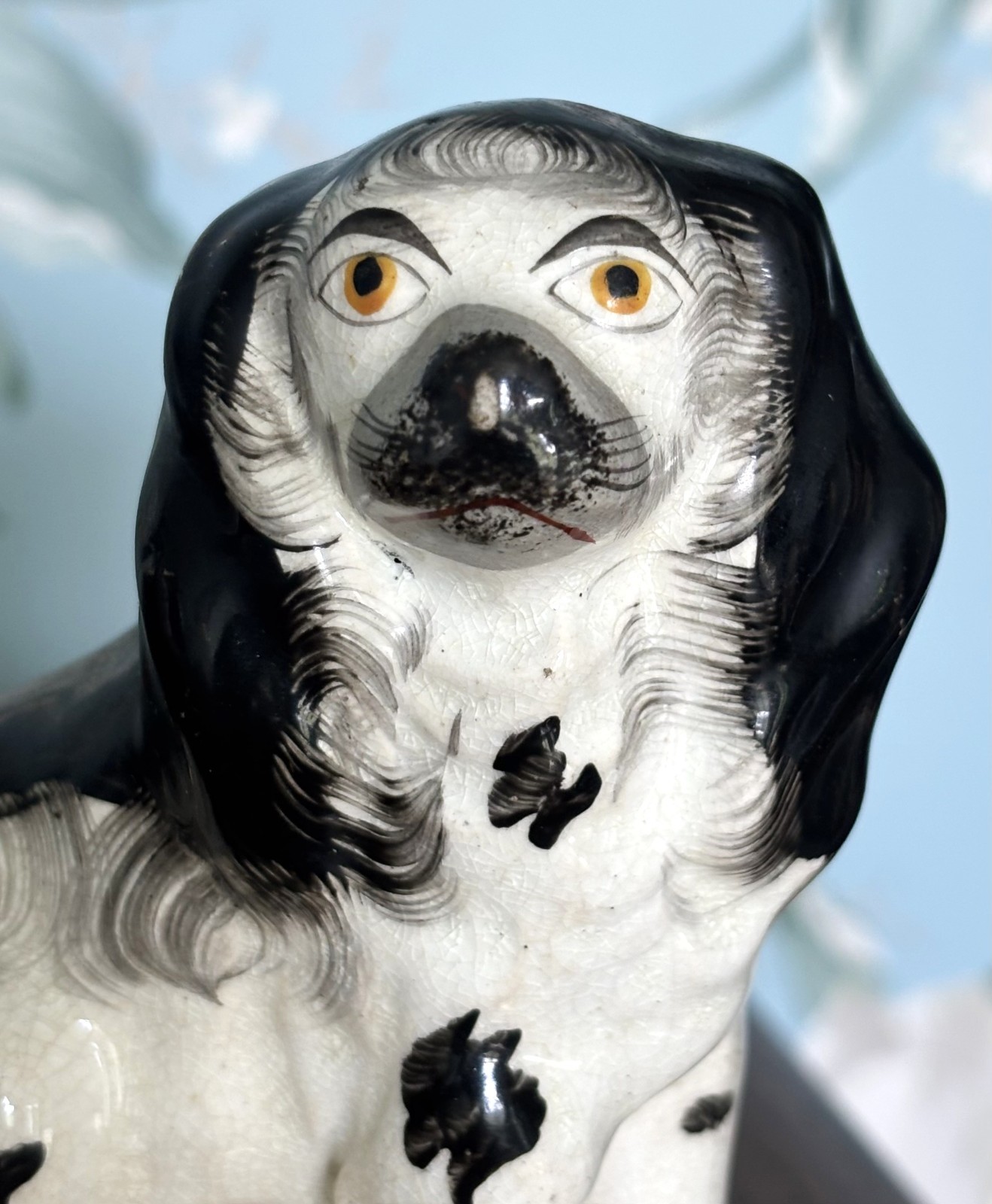 C1860 Antique Staffordshire Spaniel