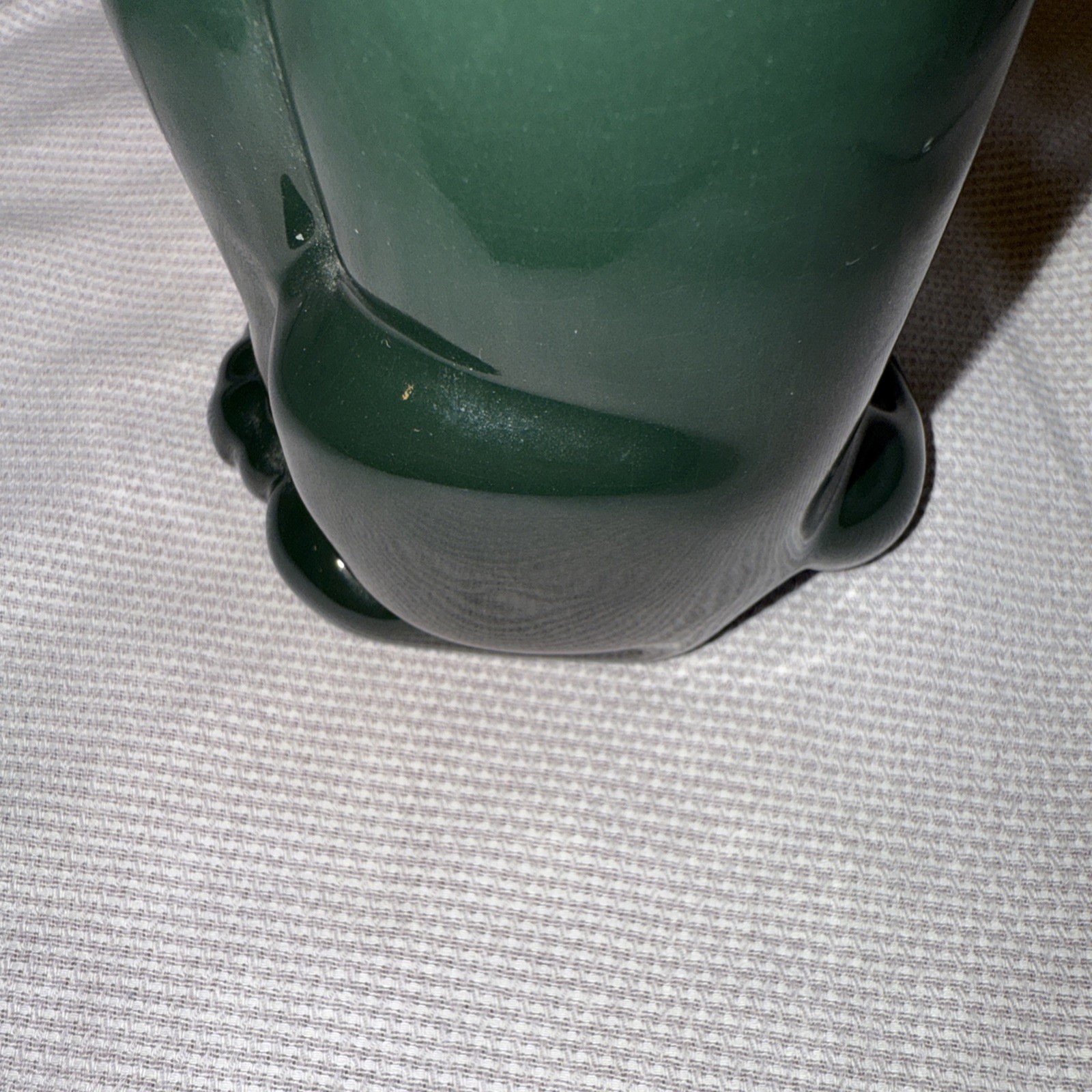 Frankoma Seated DARK GREEN Panther Puma Jaguar Figurine #114 (1934-38) EXCELLENT