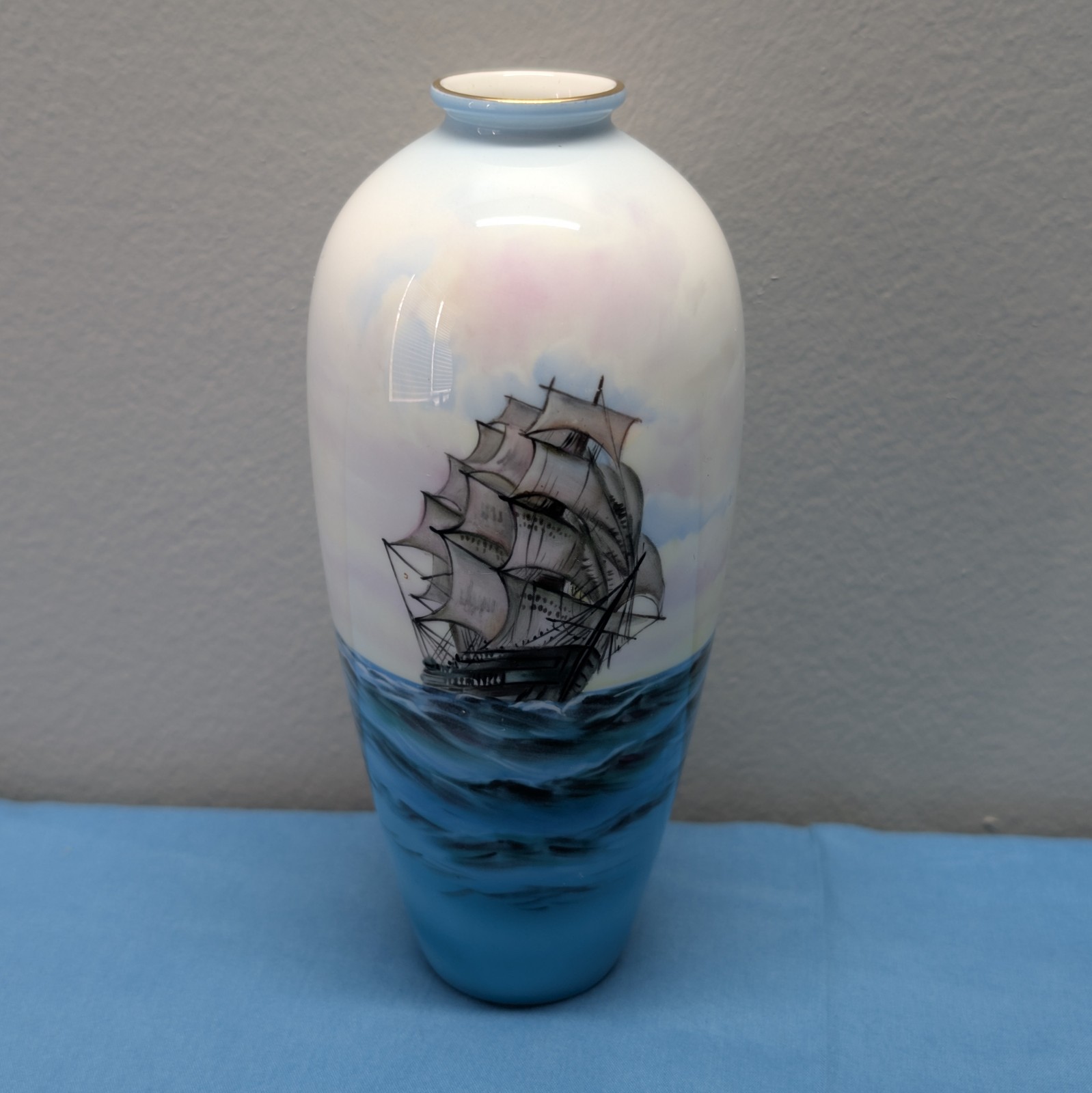 Vintage Noritake – Bone China Ship Vase