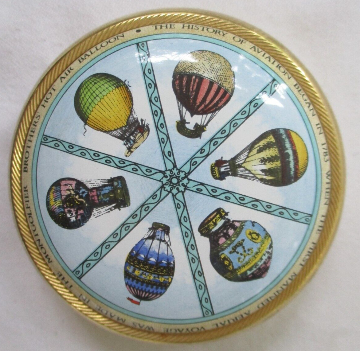 HALYCON DAYS ENAMEL HOT AIR BALLOONS PAPERWEIGHT