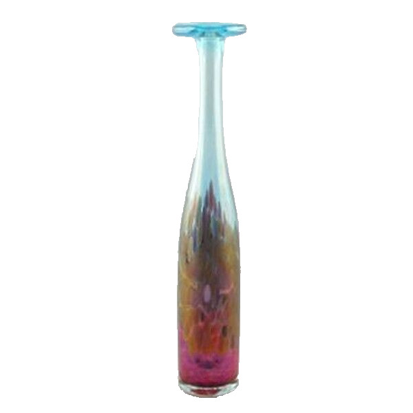 Robert Held Art Glass – Long Neck Vase Impressionist Flask