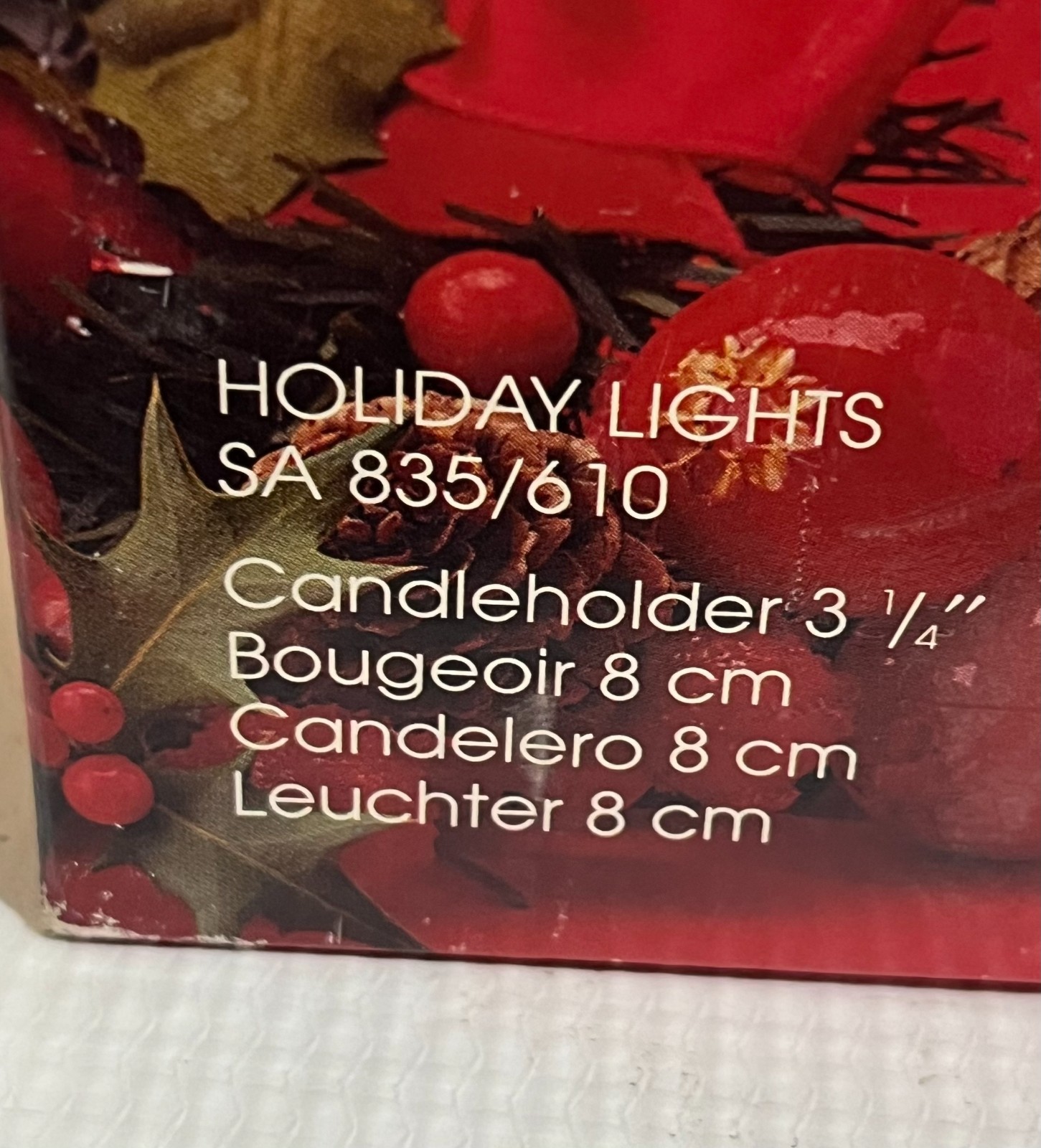 Mikasa Holiday Lights Candleholder 3 ¼” – SA835/610
