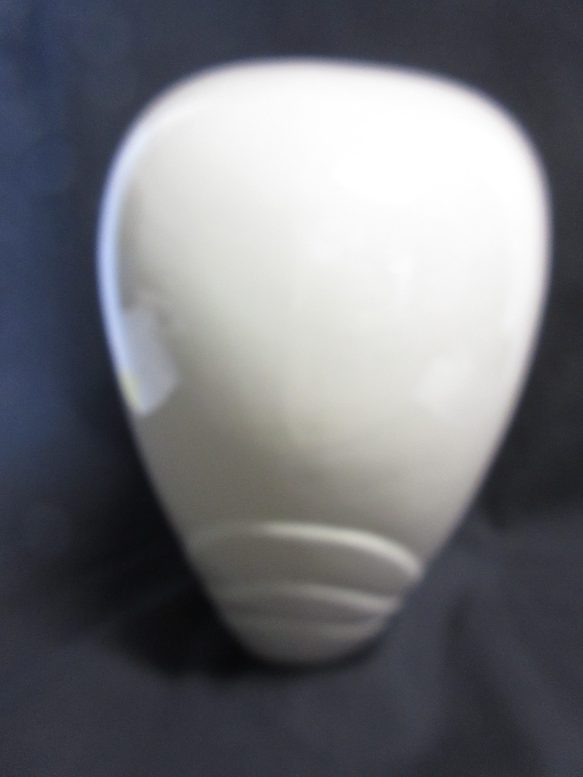 Vtg 1980s Ceramic Royal Haeger Art Deco Cream Colored Vase #4342 W ORIGINAL Tag!