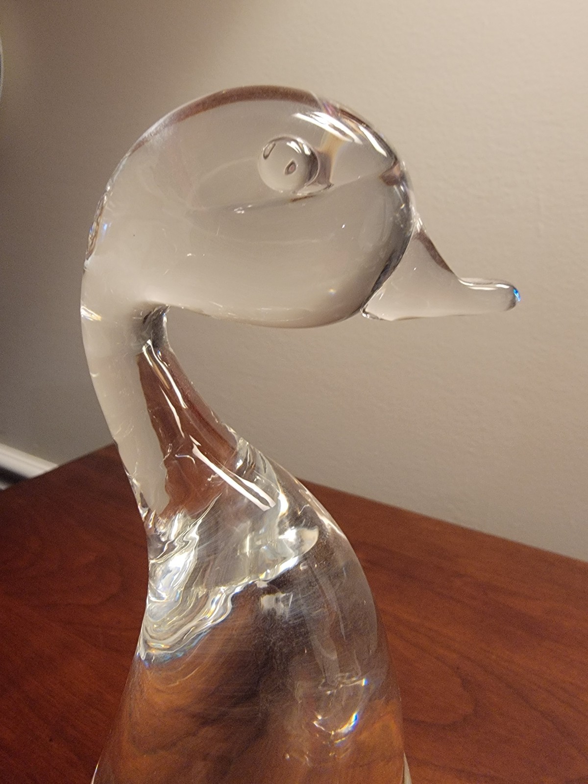 VINTAGE Steuben LEAD CRYSTAL Goose Flawless Condition Design by Lloyd Atkins