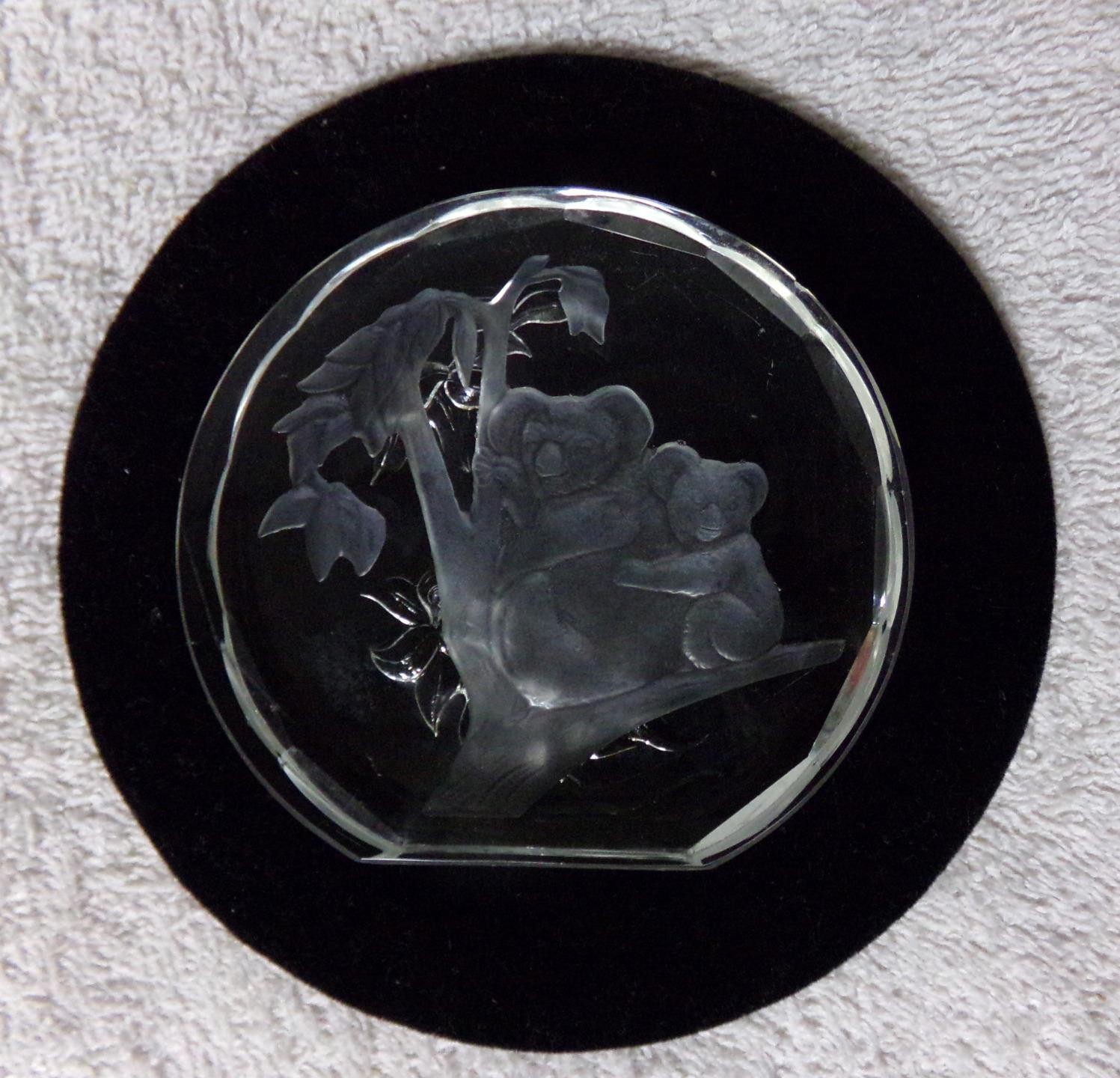 Danbury Mint Wildlife Crystals Lion Panther Bear Koala Paperweight Lot 4