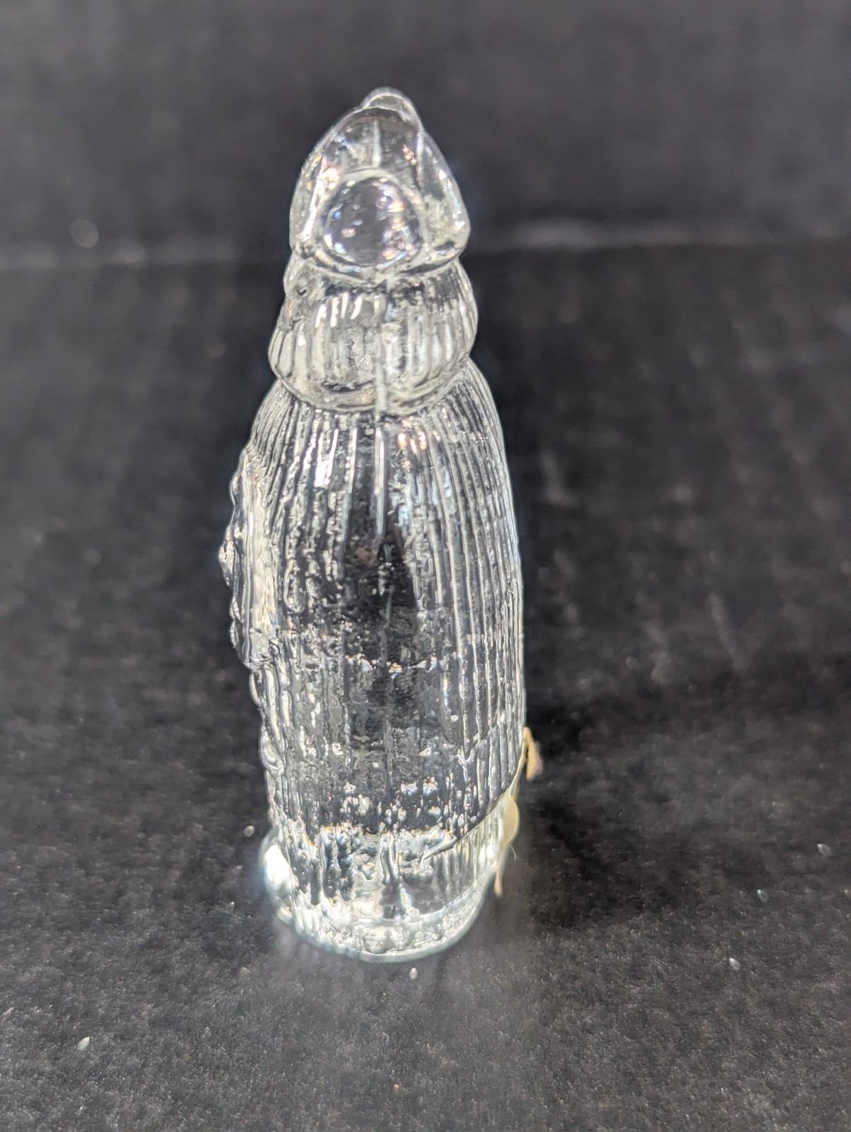 Vintage Lindshammar Crystal Paperweight Viking 2 3/4″ tall