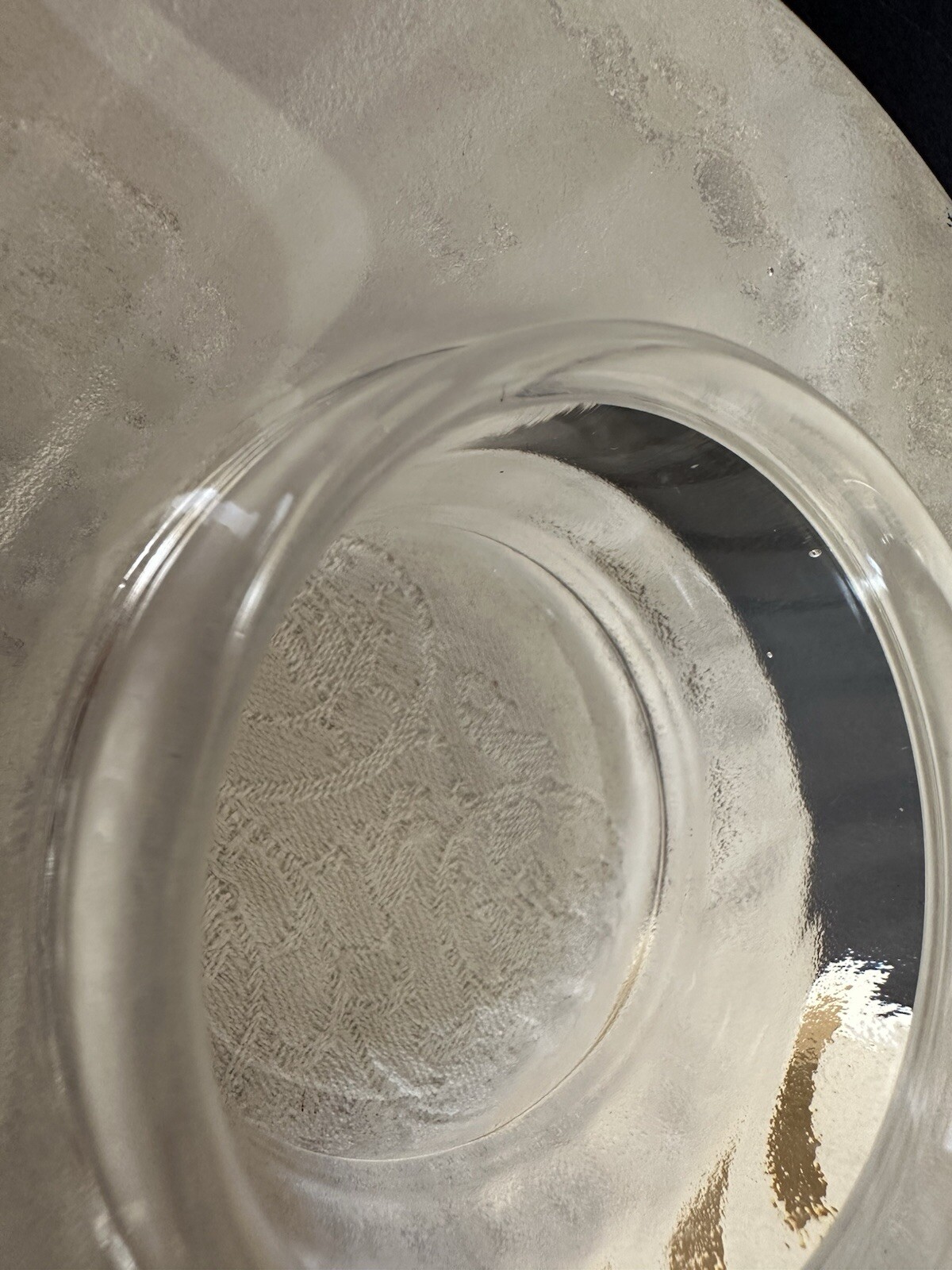 VINTAGE HOLMEGAARD DENMARK CRYSTAL SWIRL VOTIVE CANDLE HOLDER