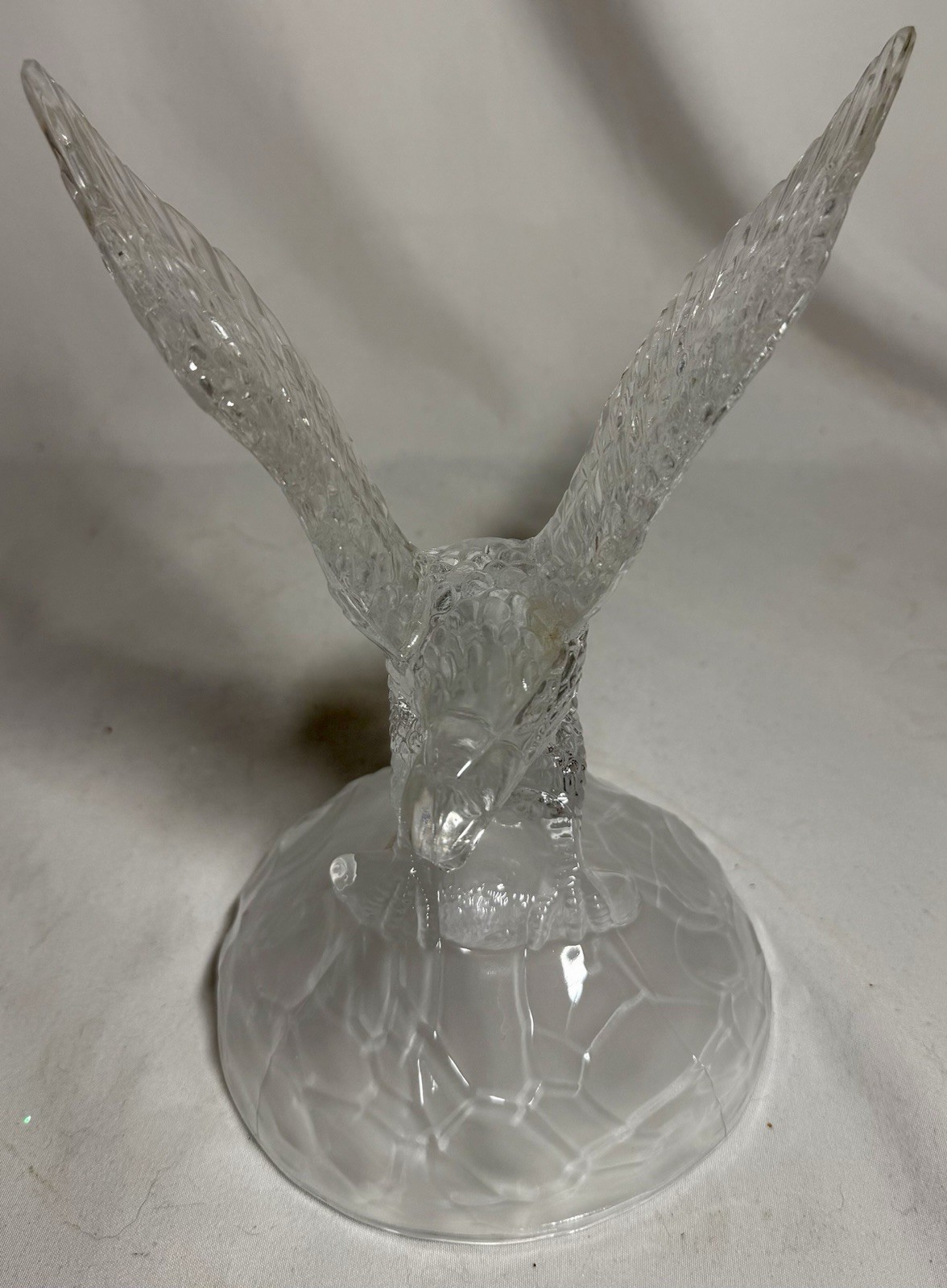 Cristal D’Arques Lead Crystal Glass Eagle Figurine Statue Bird Made in France