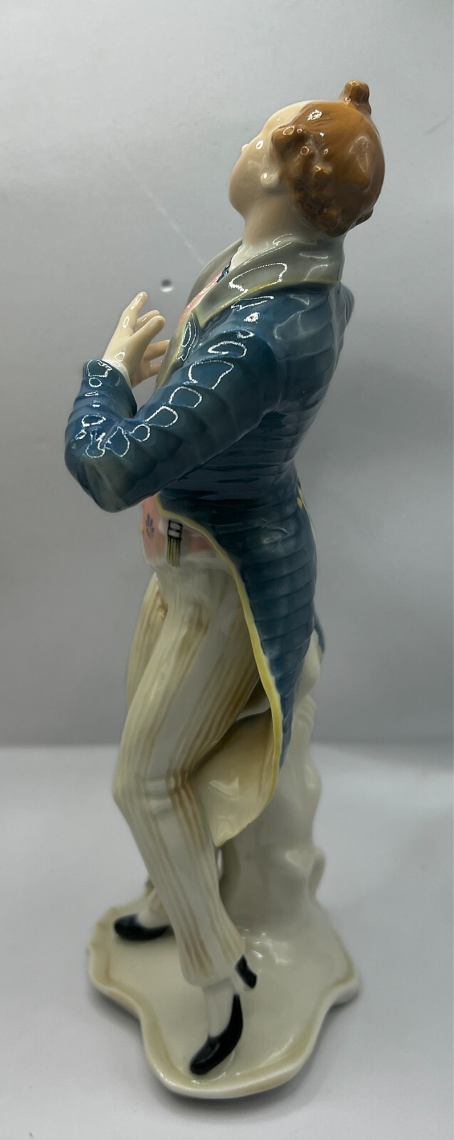 ANTIQUE VOLKSTEDT KARL ENS DANCING GENTLEMAN MAN FIGURINE GERMANY ROCOCO RARE!