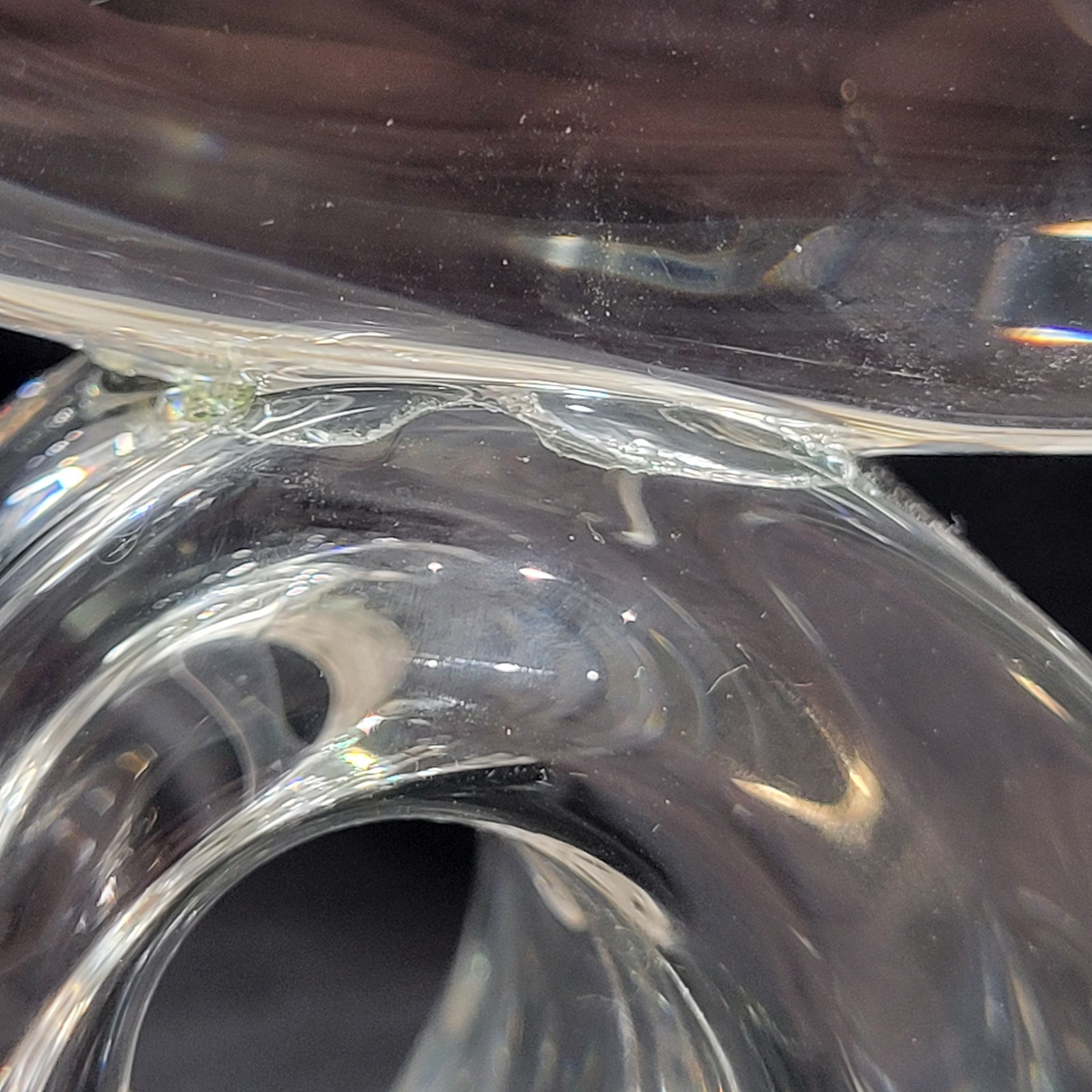 Steuben Glass Flying Seagull Figurine Signed By Lloyd Atkins READ!! HUGE HEAVY