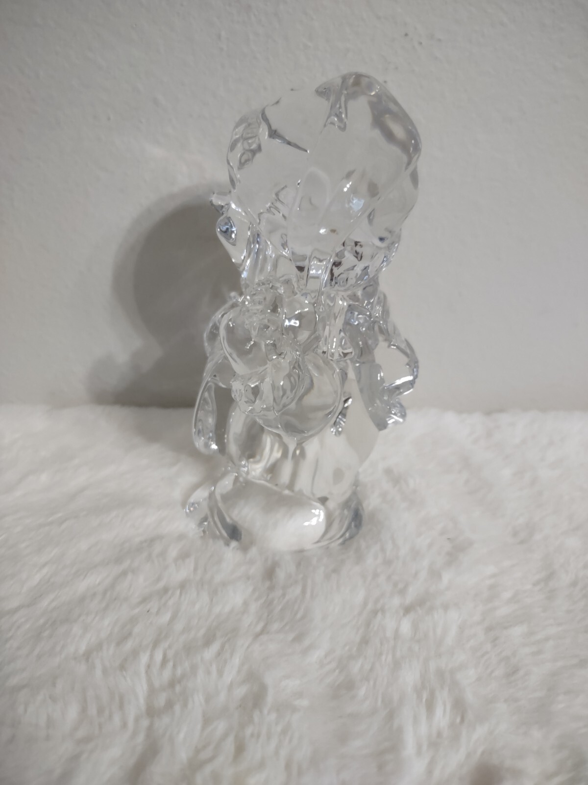 Mikasa Frosty’s Choir 6″ Snowman Playing Lute Full Lead Crystal Figurine Vintage
