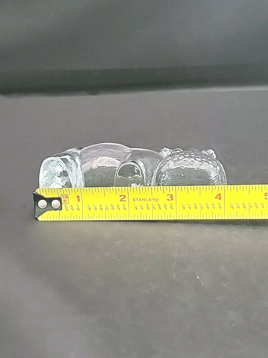 Kosta Boda Hippo Zoo Animals Art Glass Hippopotamus Bertil Vallien Paperweight