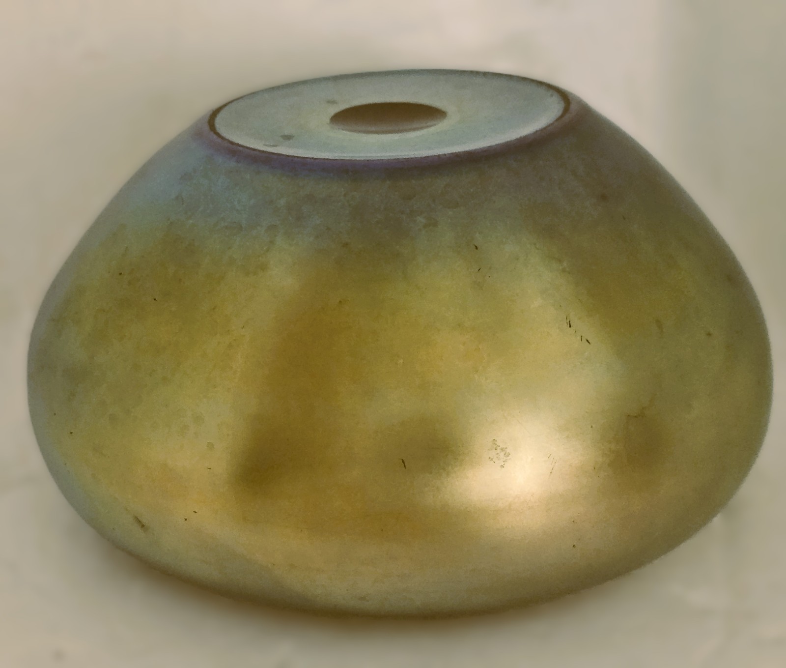 Steuben Gold Aurene Bowl Carder Era Signed 2687 Iridescent Art Glass