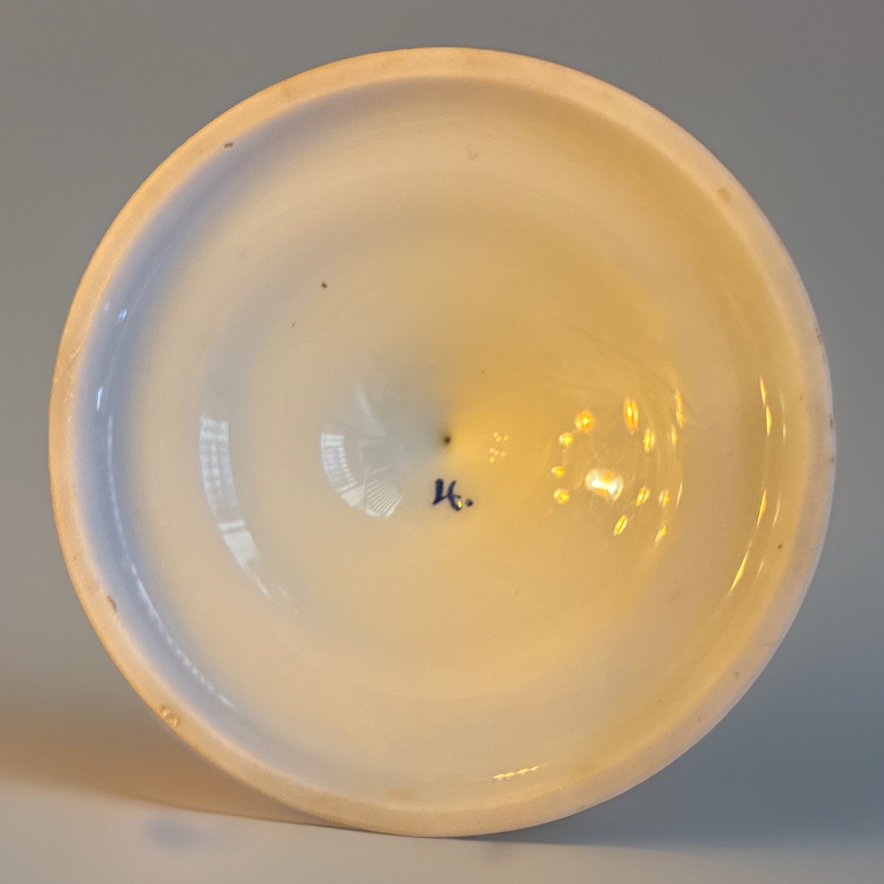 Baccarat Opaline Glass Vase With Hand Painted Woman Signed