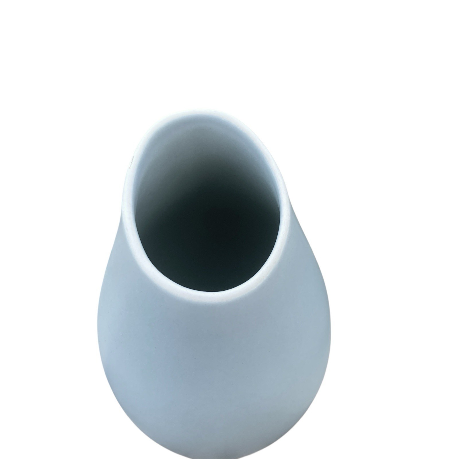 VTG Jaliang Teardrop Vase 7.5″ Pale Robins Egg Blue Asian Mid Century Modern MCM