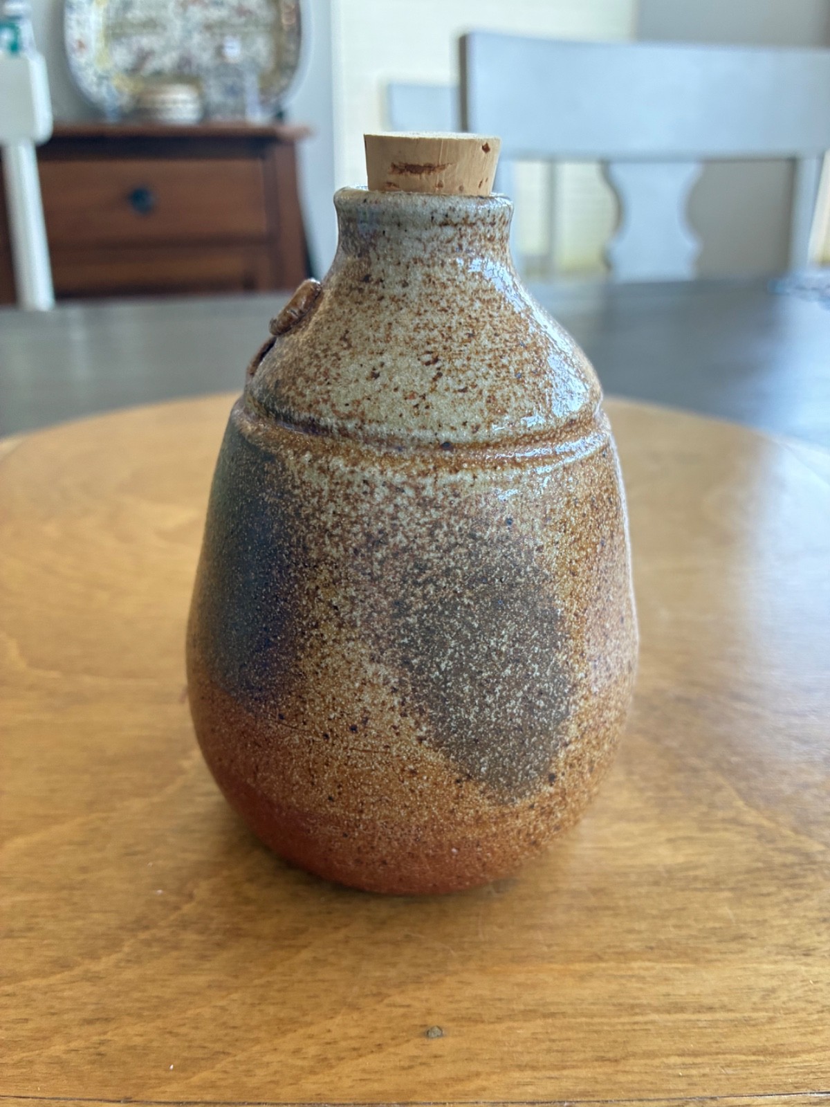 Vintage Hand-Thrown Studio Pottery Vessel – 4.75 ” Tall