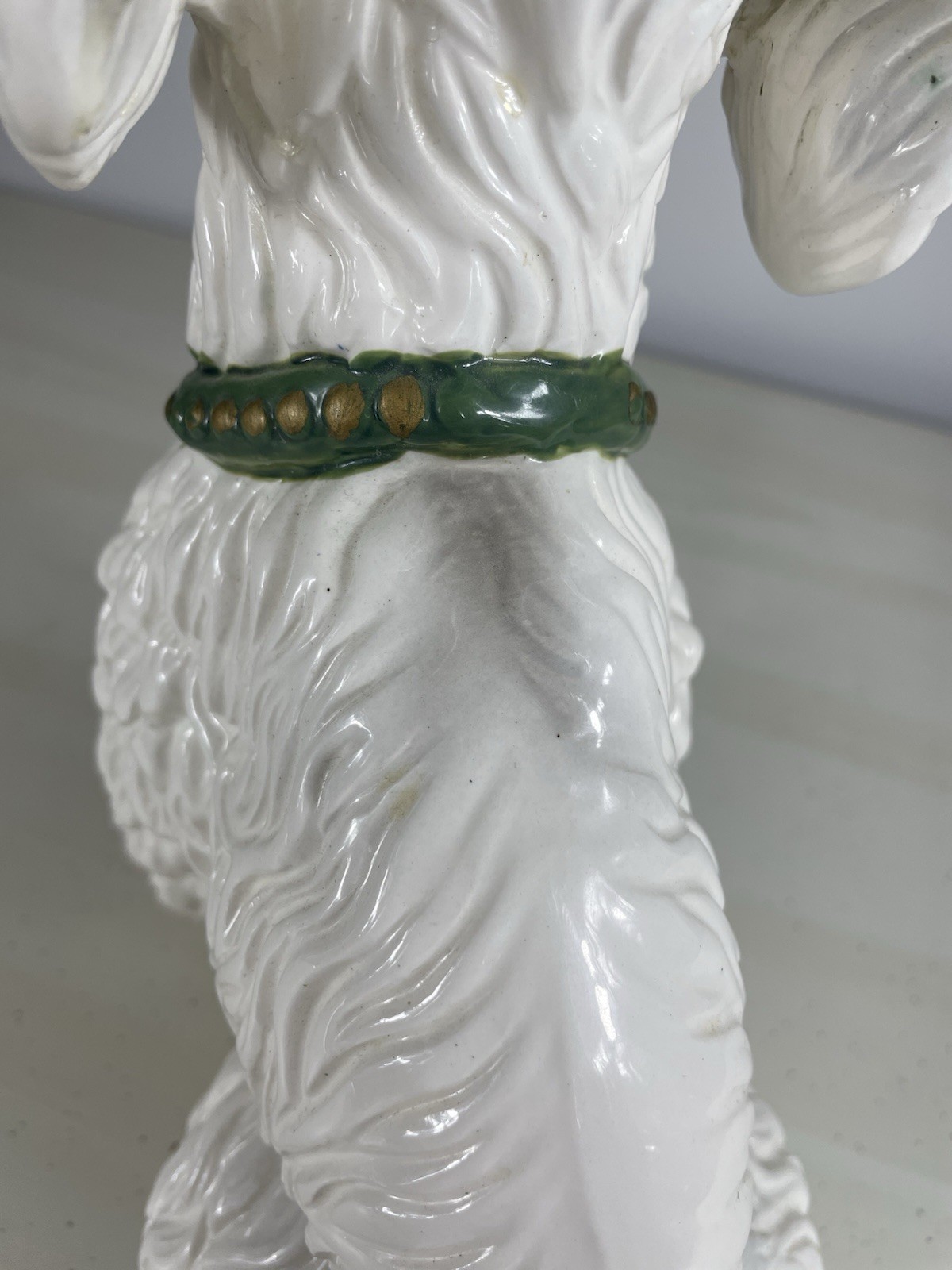 50s Large Porcelain Standard Poodle CAMPIONE Italy Lenwile Ardalt