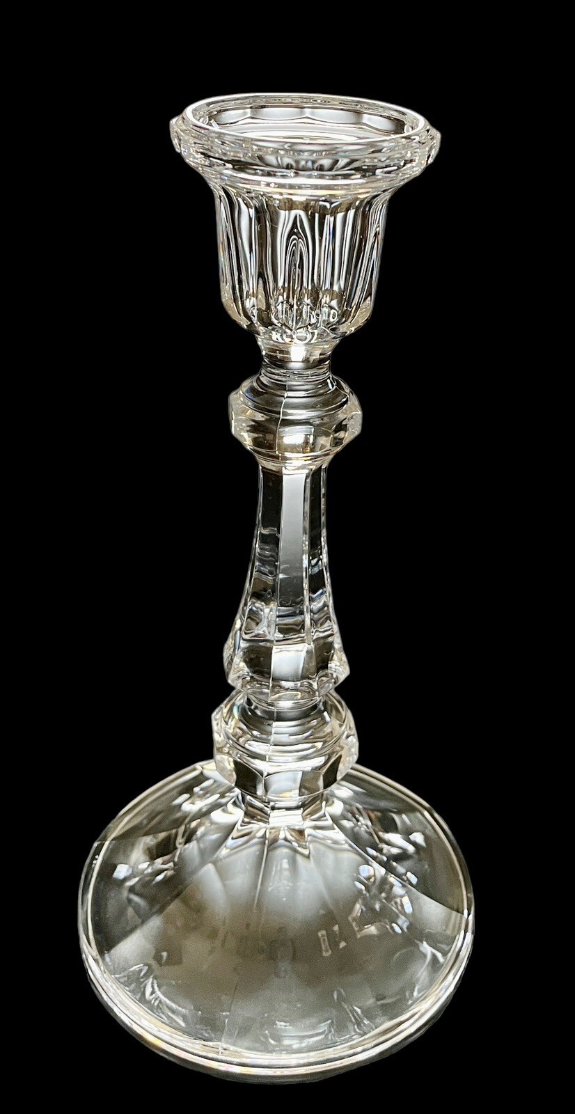 2 – Cristal D’arques Durand Monceaux Candlestick Candleholders 8.25” Excellent