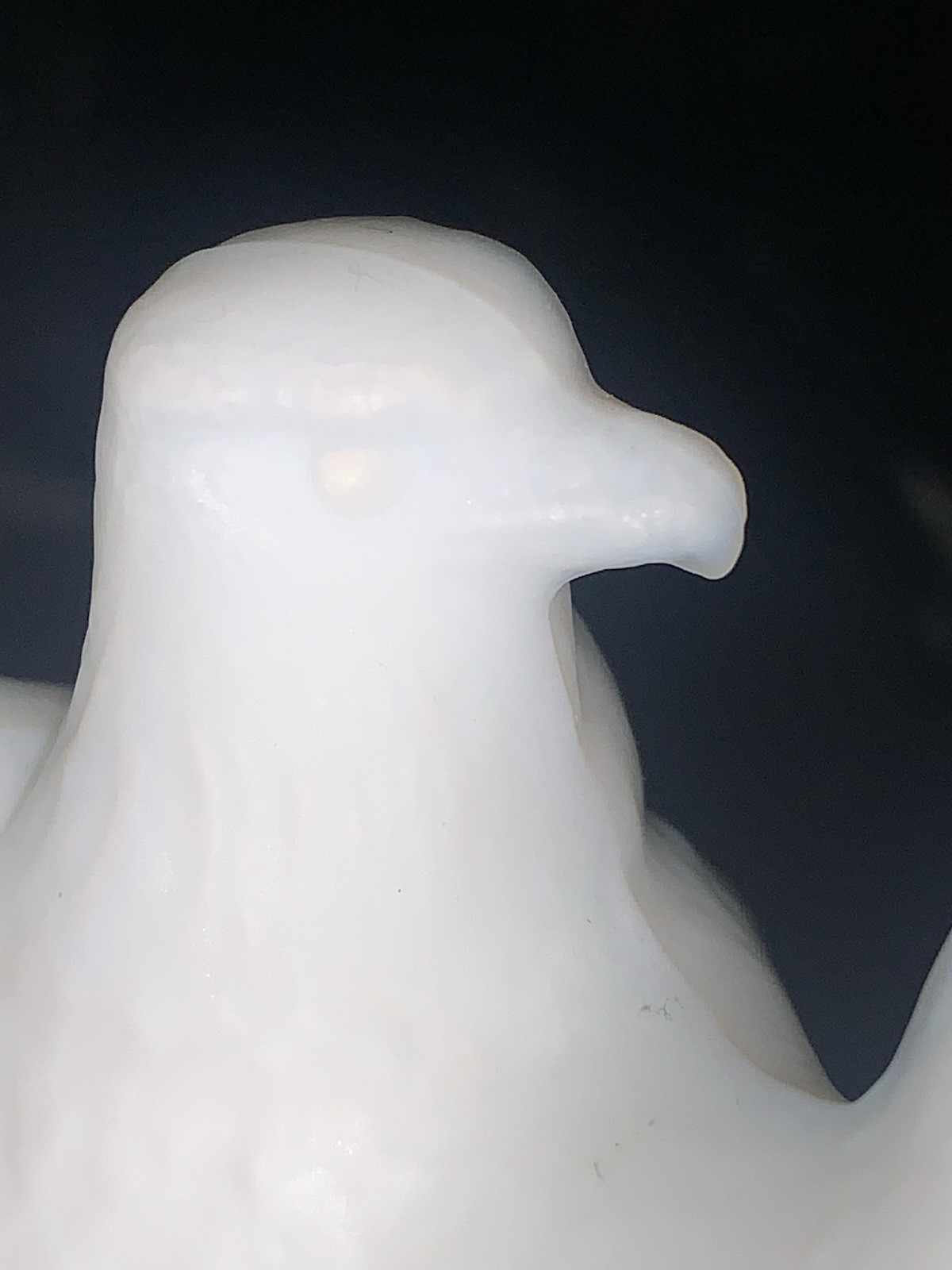 Fenton White Satin Glass Bicentennial Eagle Vintage Paperweight Spirit Of 1976