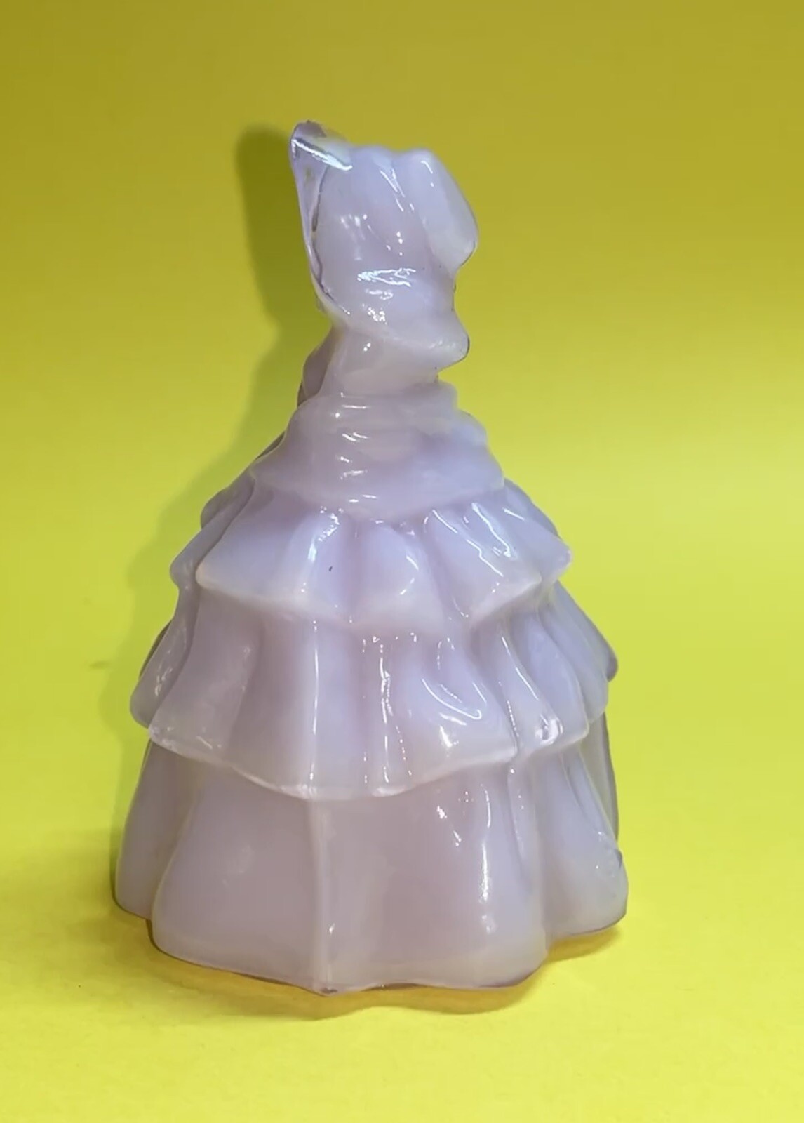 Vintage Boyd Glass “Louise” Lavender / Purple Colonial Lady Figurine