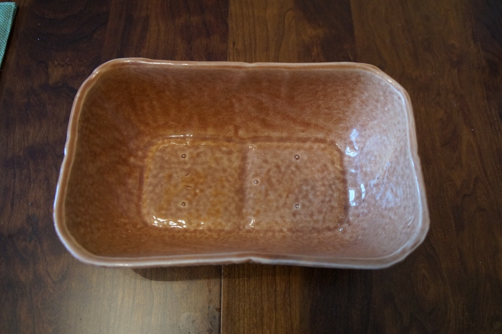 Cookson #842 Orange Rectangular Planter; 9.25 in wide