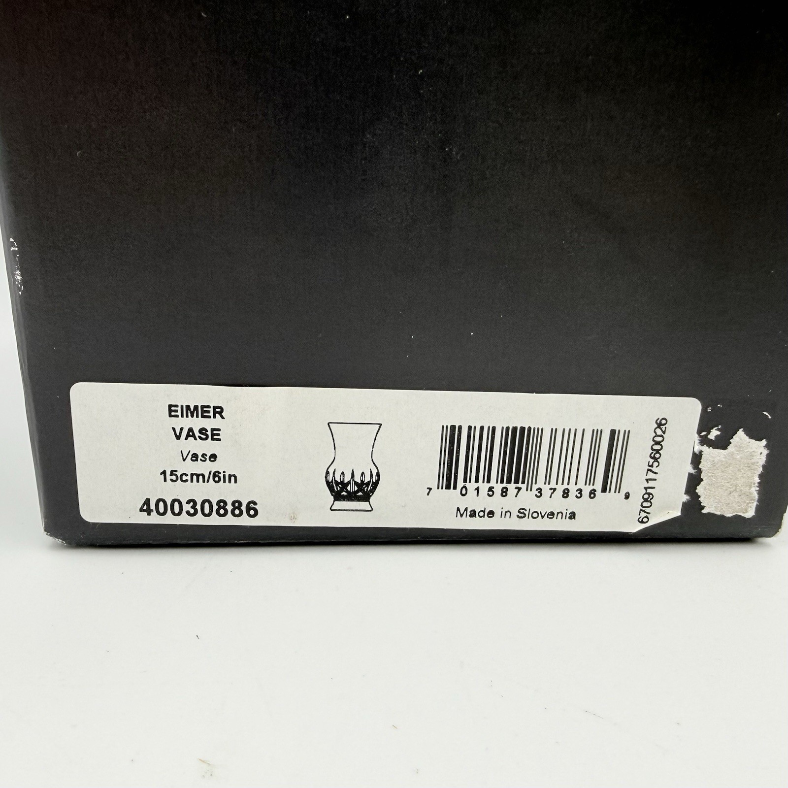 Waterford Crystal EIMER Small Flower Vase 6″ in Original Box