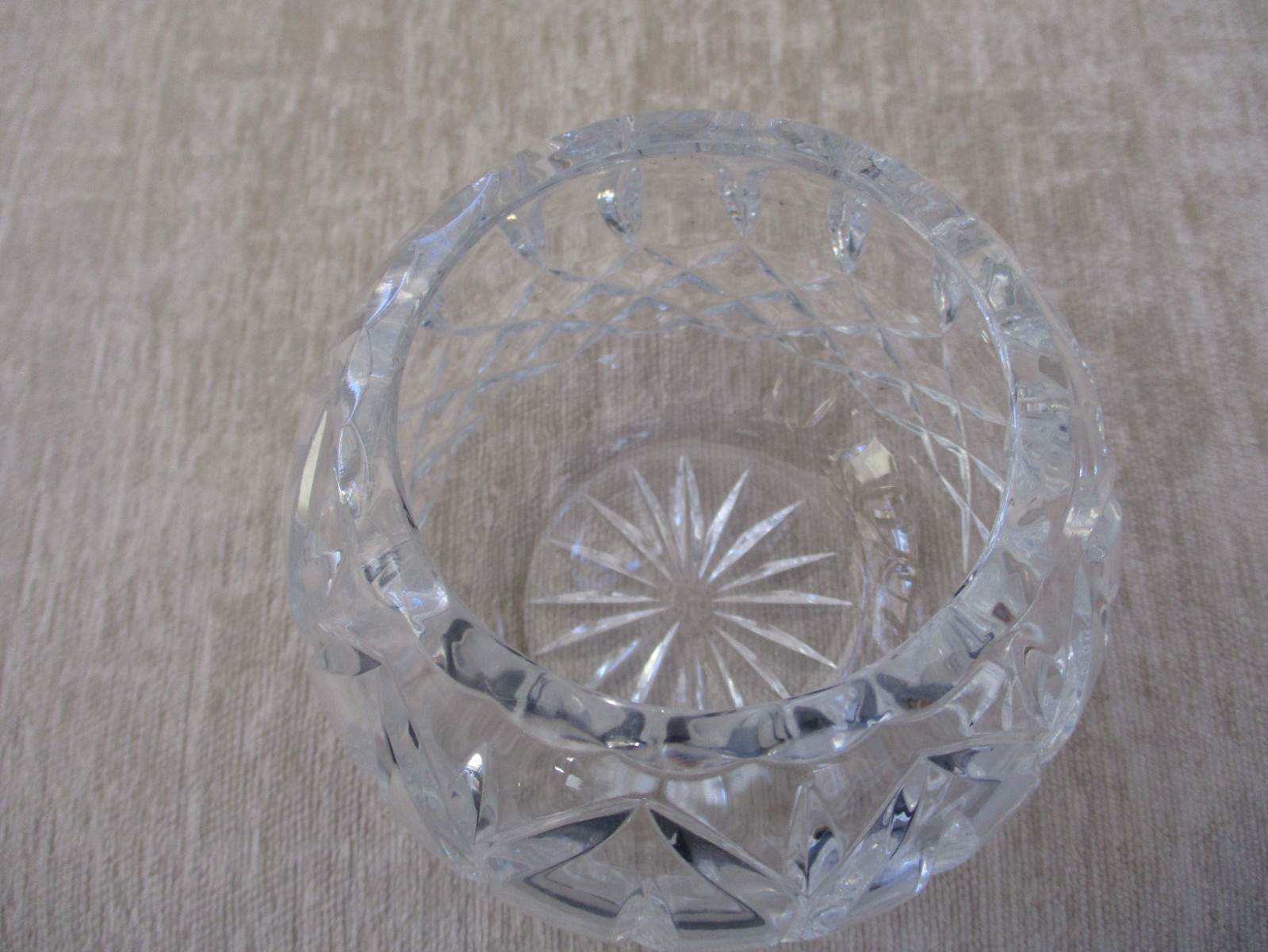 CRYSTAL CLEAR INDUSTRIES ASTOR CRYSTAL ROSE BOWL