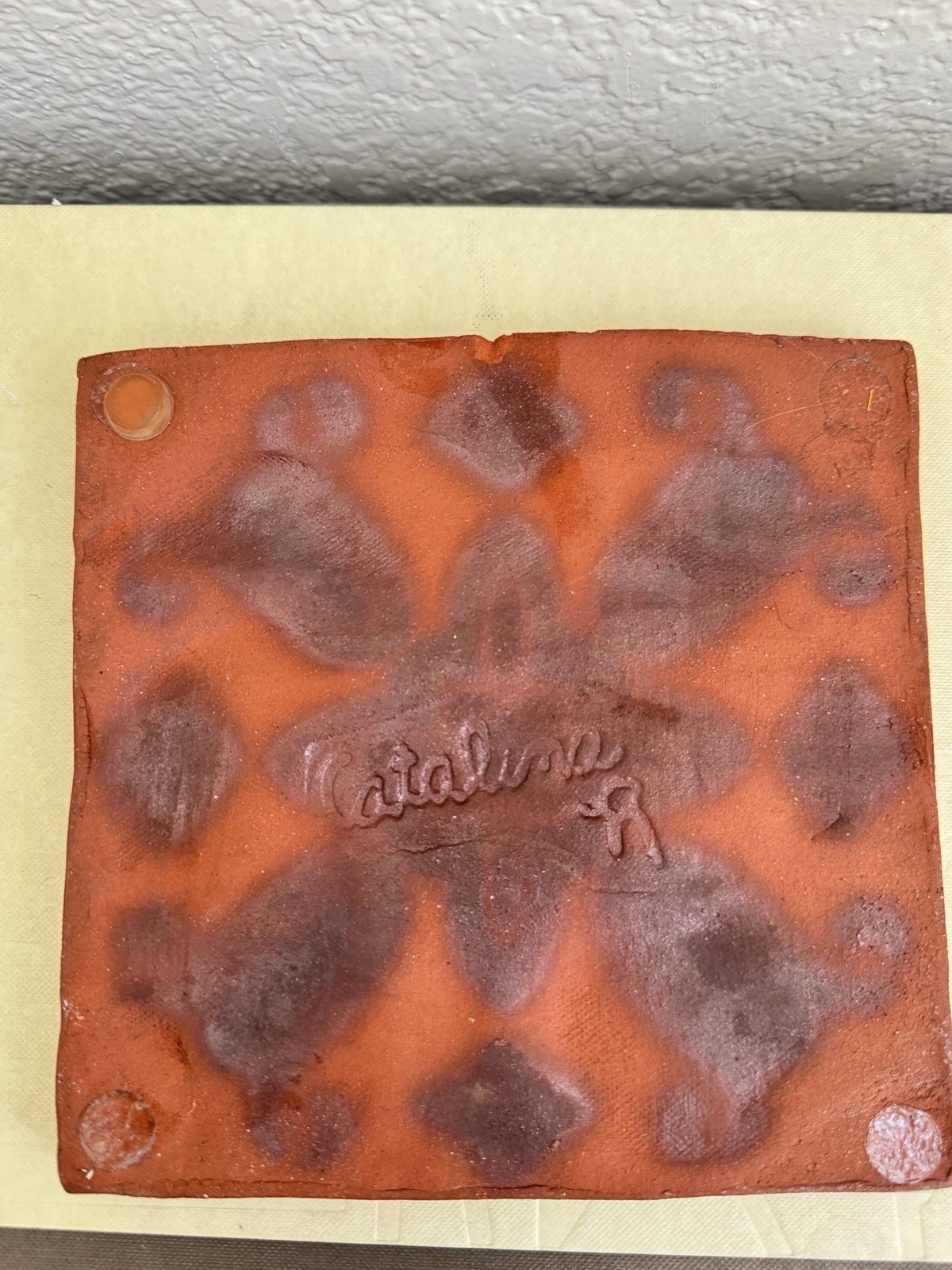 Catalina Art Pottery Decorative Ceramic Floral Square Tile 6×6