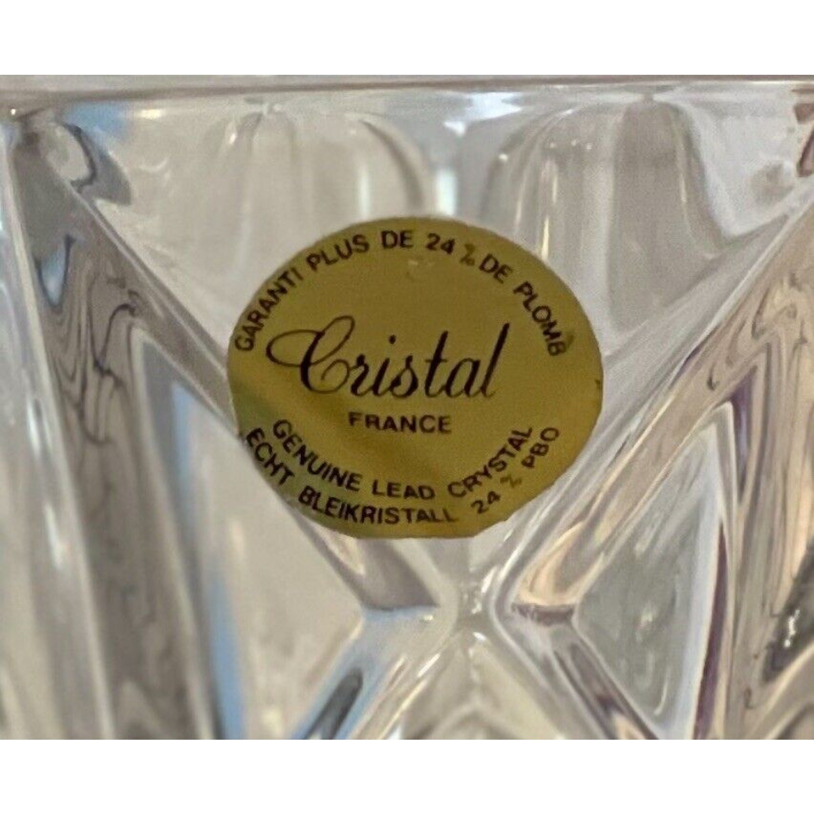 Cristal d’ARQUES France – Garanti Plus De 24% Genuine Lead Crystal Vase 4.5”