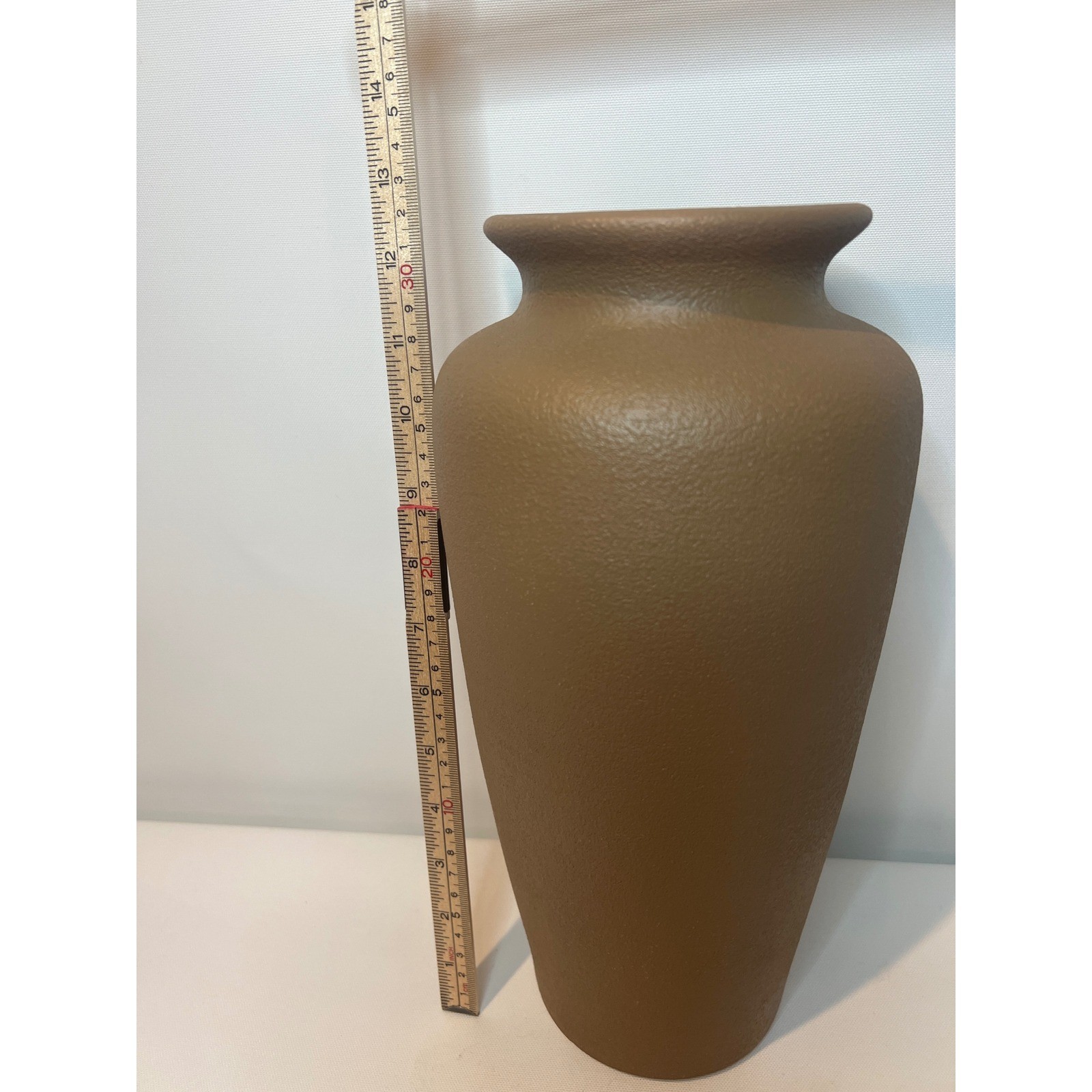 Vintage Harris Potteries Textured Matte Ceramic Vase Made in USA Modern Boho