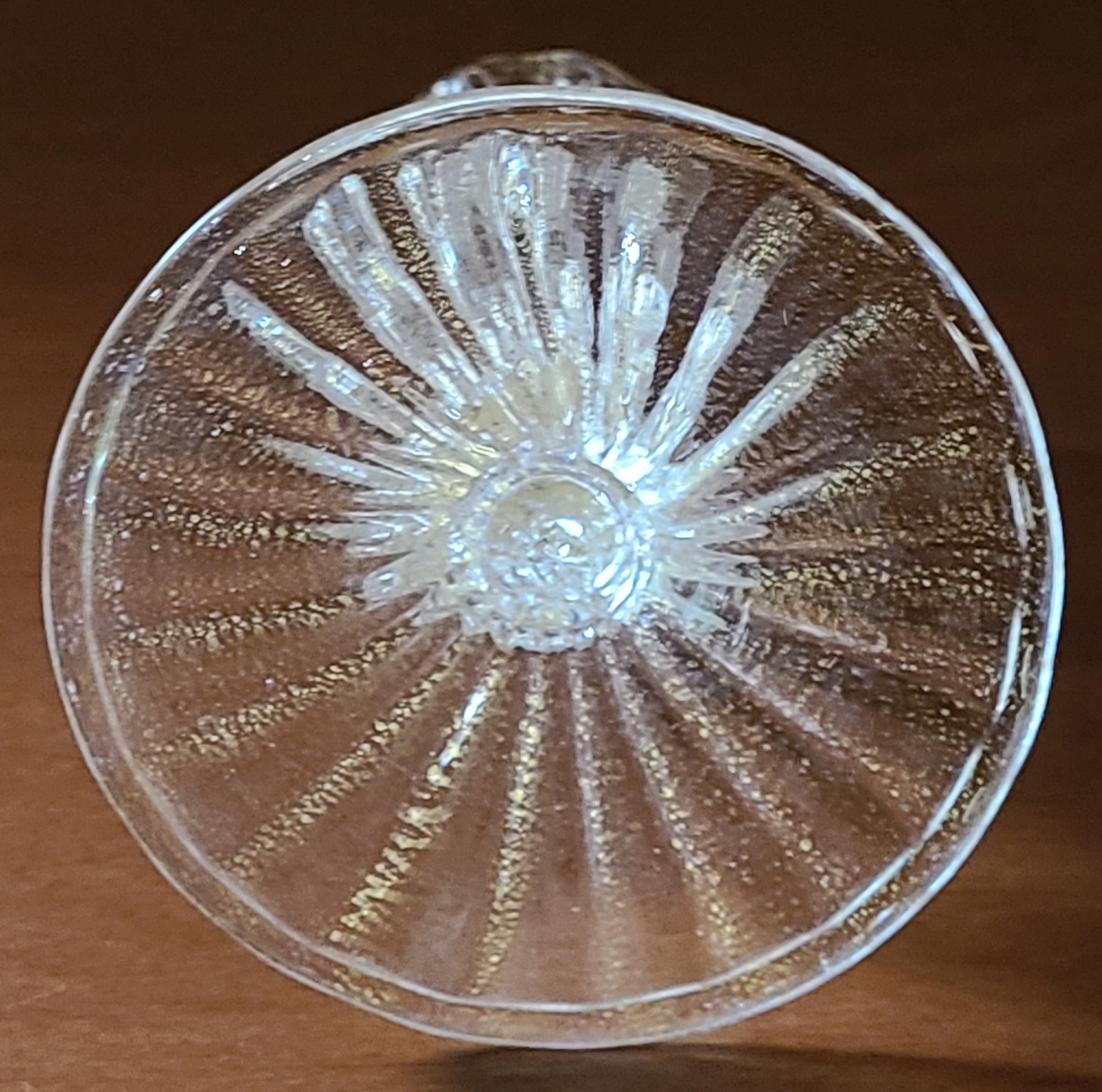 Salviati Murano Gold Aventurine Glass Candlestick – 1890 To 1920