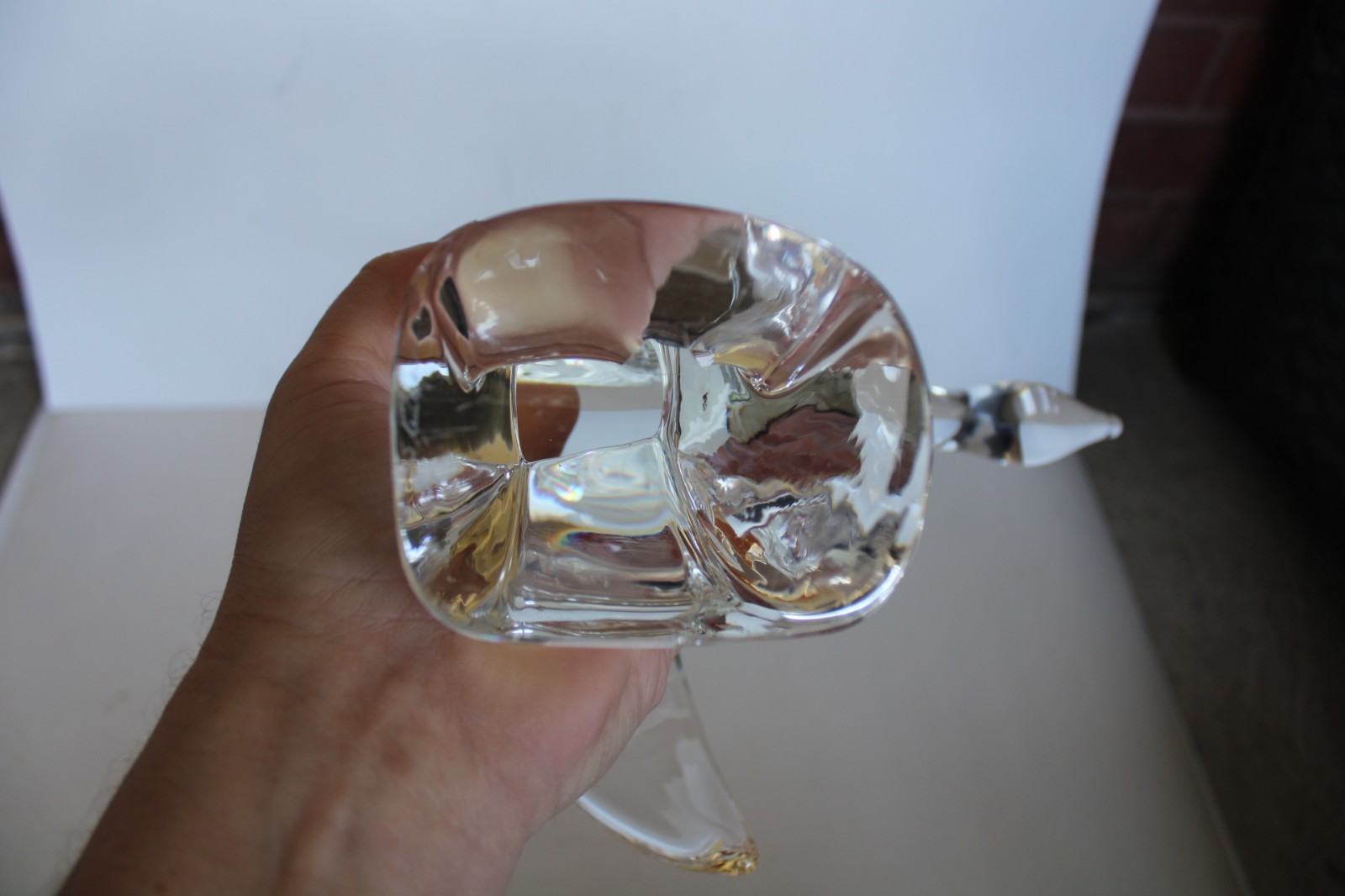 Vtg Steuben Art Glass Lloyd Atkins Water Bird Crystal Sculpture, #8095 (Signed)