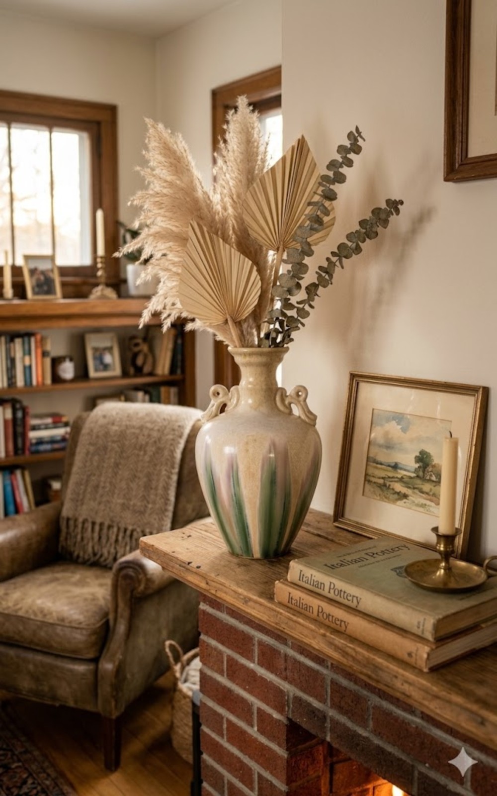 Imported Vintage Italian Vase from famous Tuscany studio, Mid 20th Century