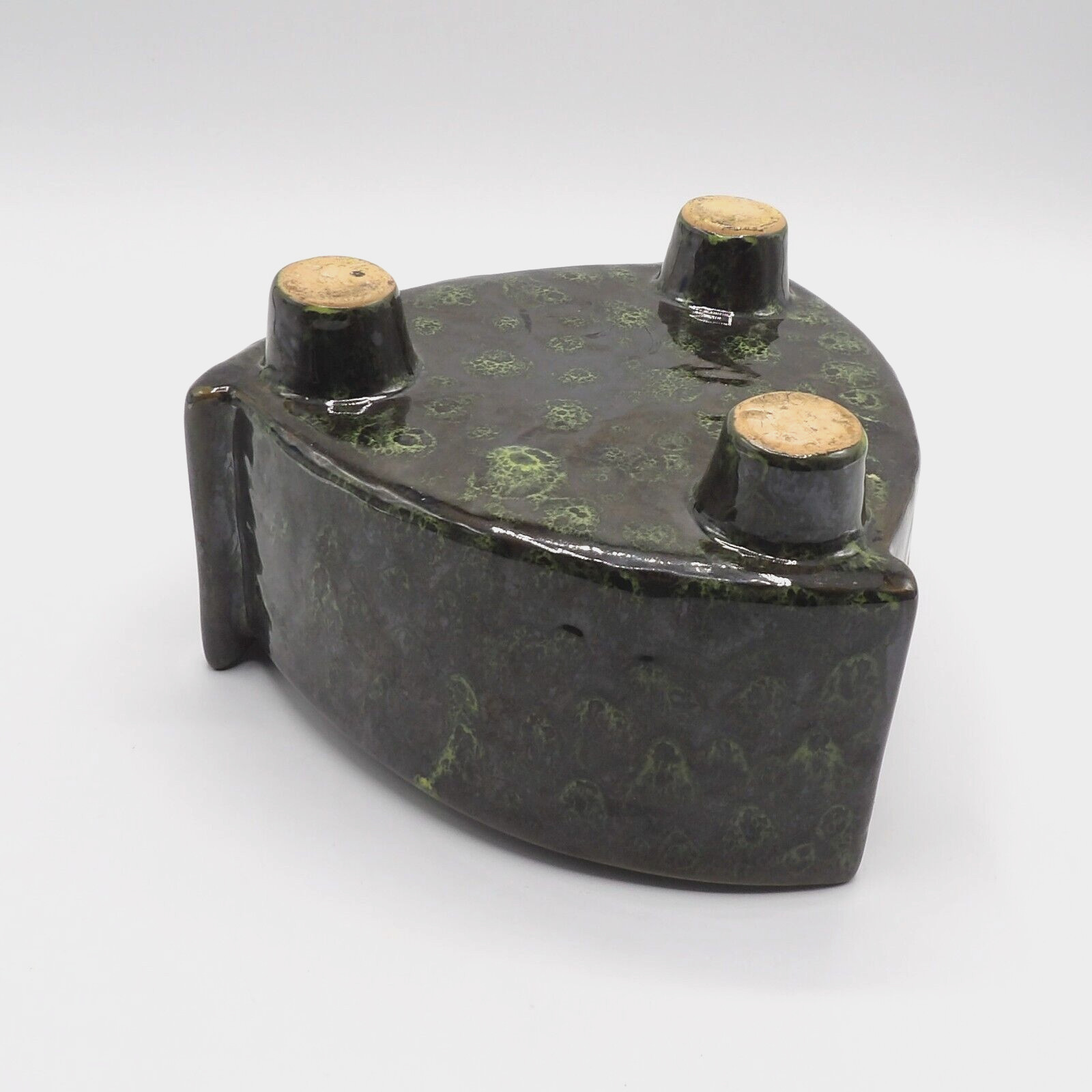 SMALL CERAMIC FOOTED BOWL PLANTER GLAZED EC