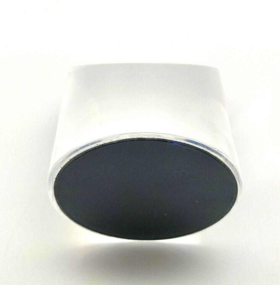 Cylindrical Cut Plastic Paperweight Blue Reflections Decor Desk Art