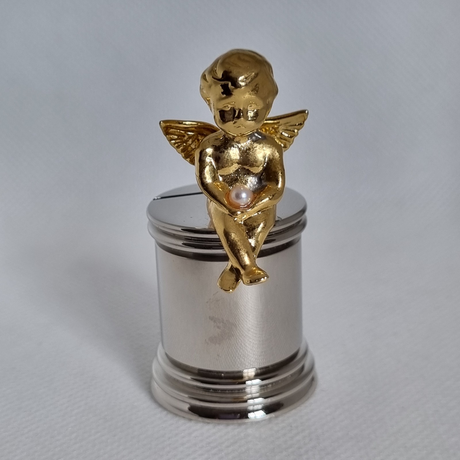Mikimoto Pearl Angel Paperweight and card holder